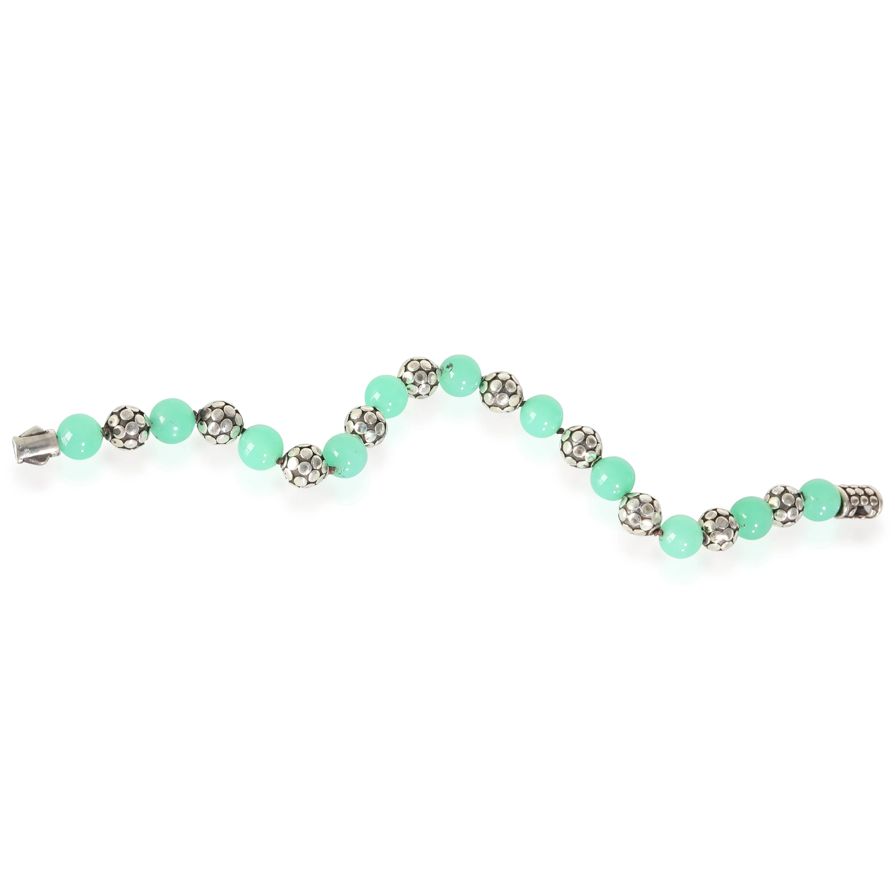 Dot Collection Chrysoprase Bracelet in Sterling Silver - Image 3