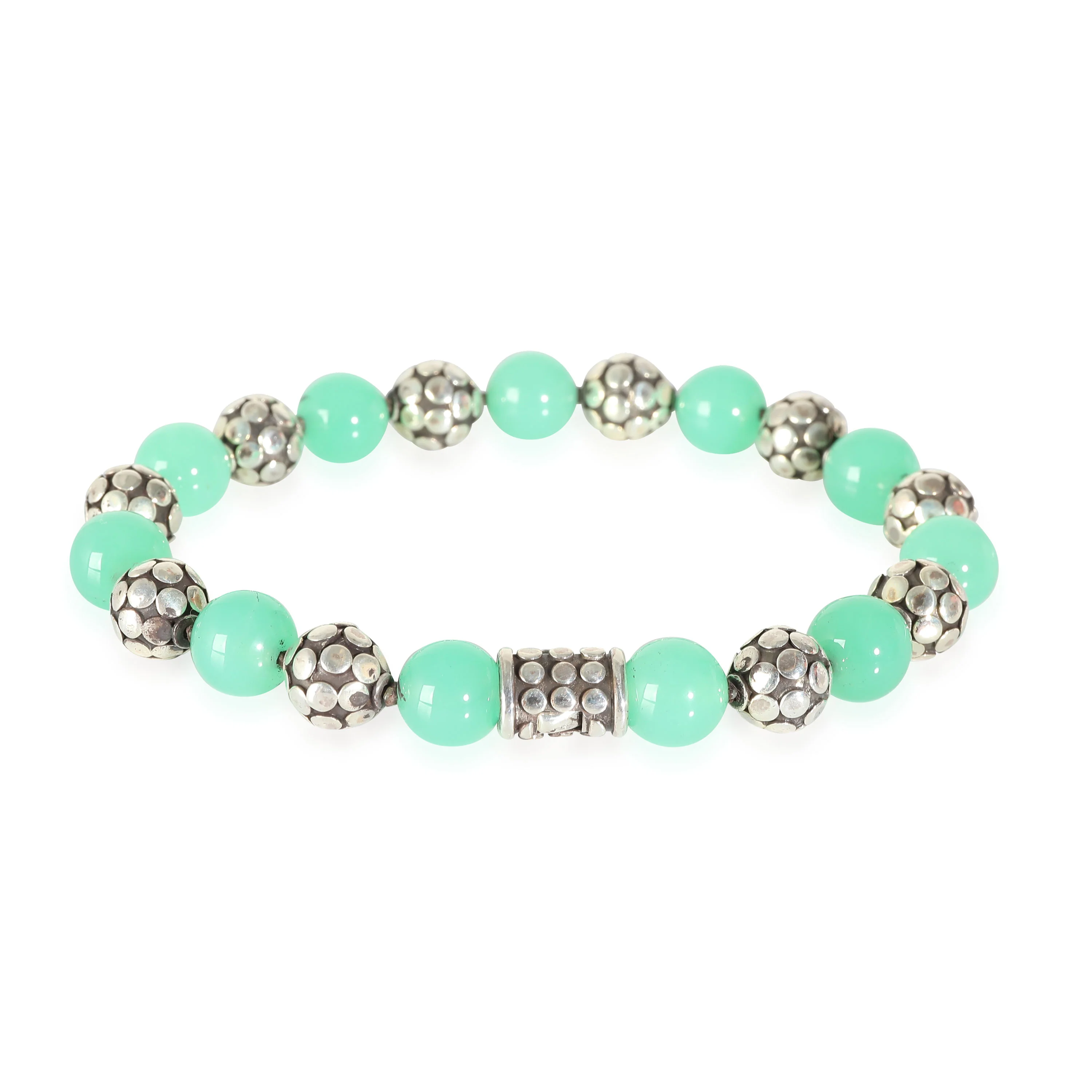 Dot Collection Chrysoprase Bracelet in Sterling Silver - Image 4