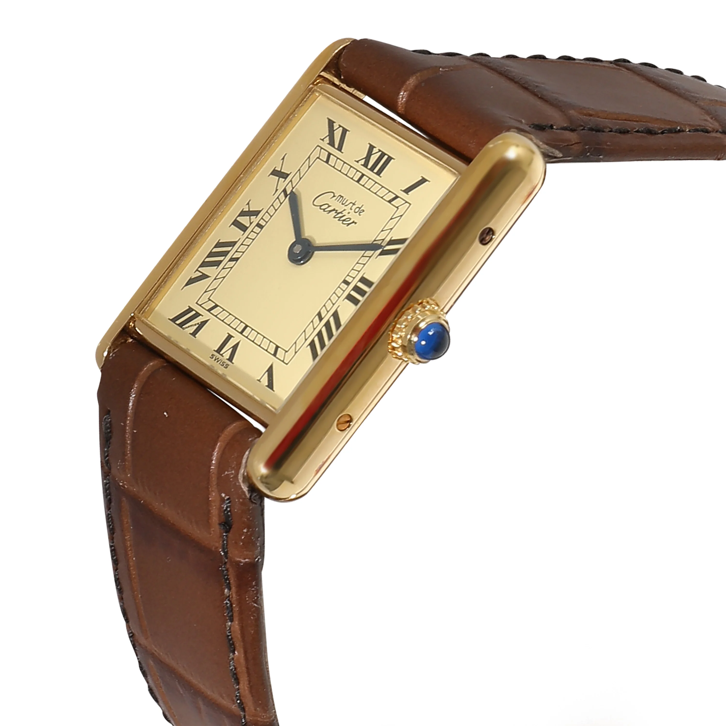 le Must de Cartier Tank 1615 Unisex Watch in Vermeil - Image 3