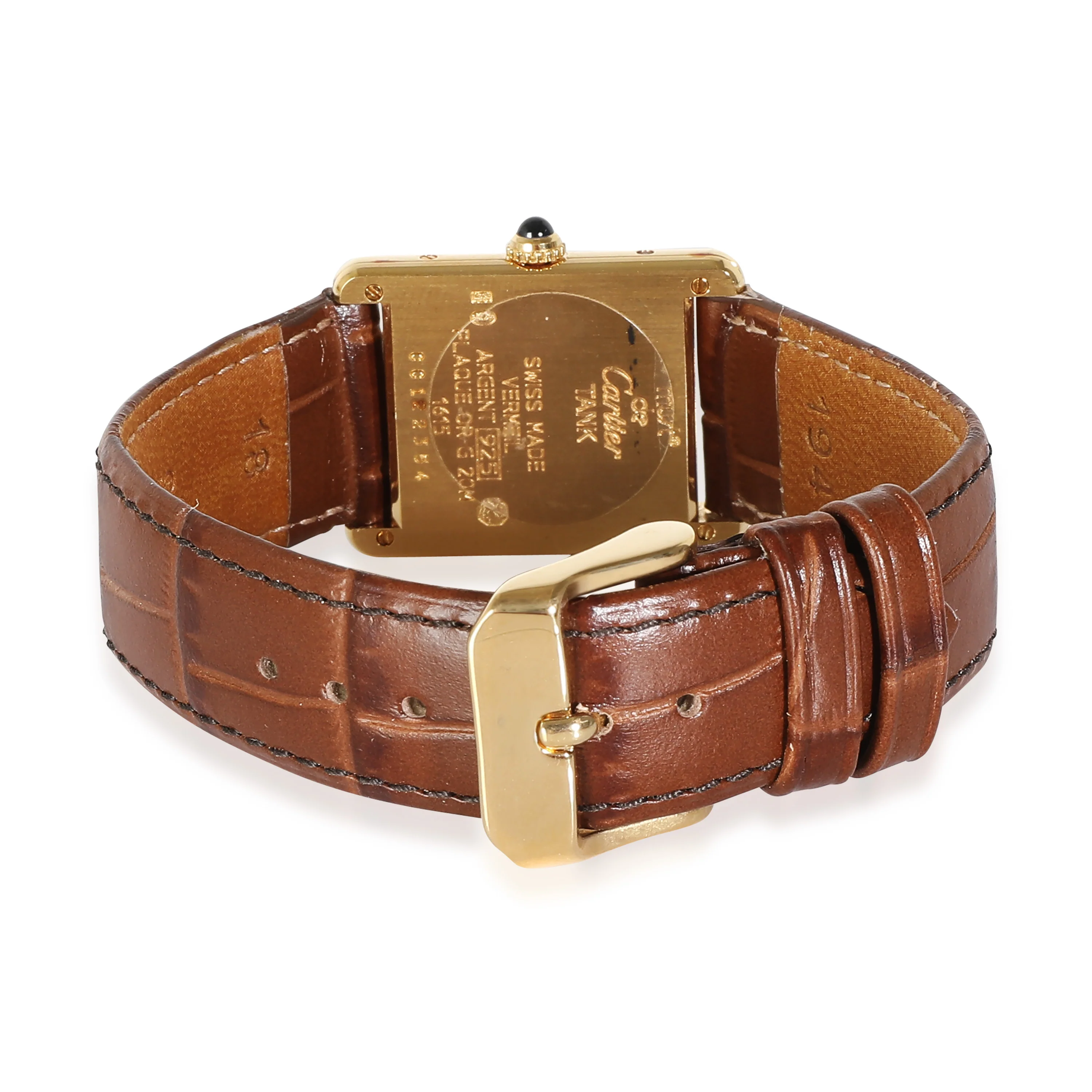 le Must de Cartier Tank 1615 Unisex Watch in Vermeil - Image 4
