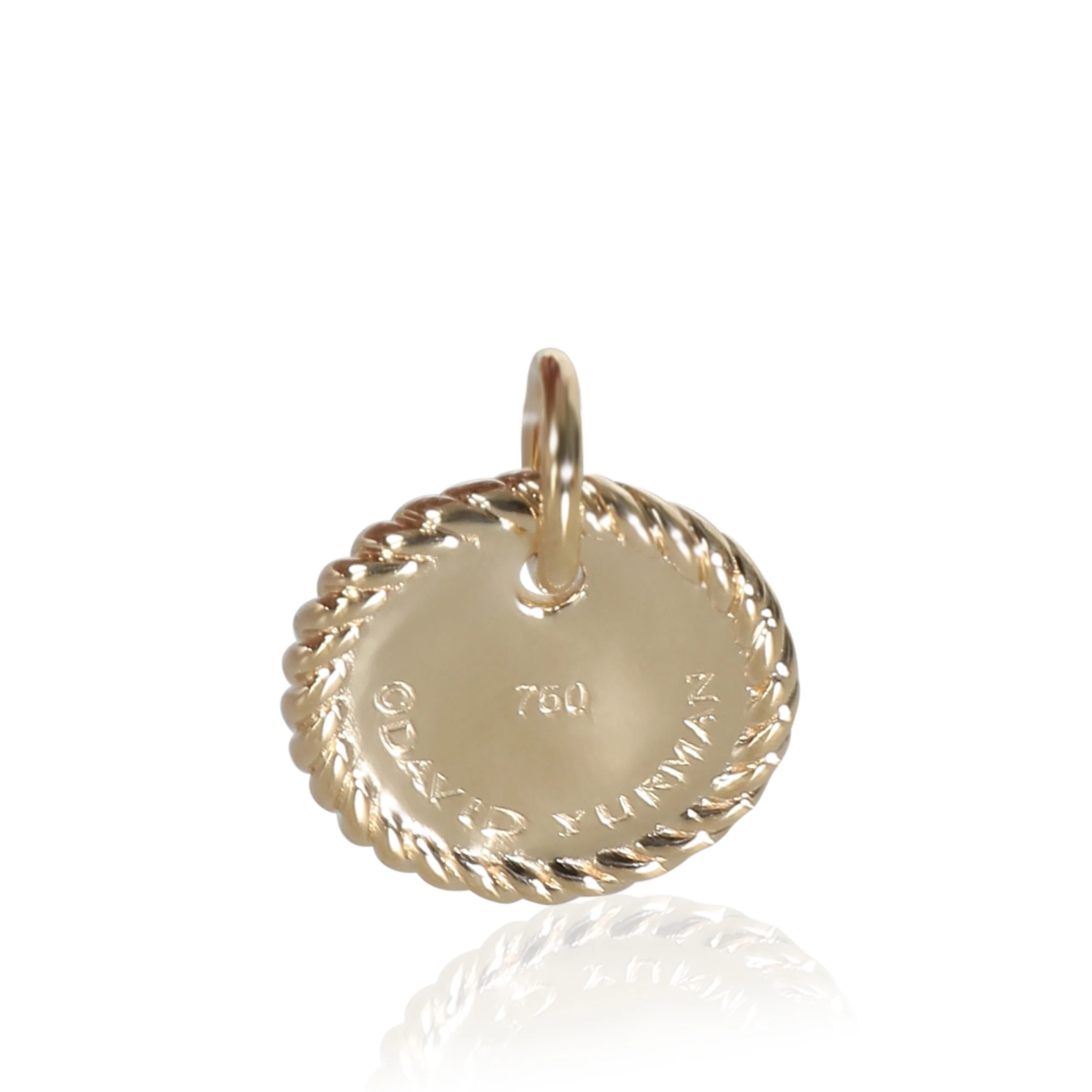 Cable Collectible Fashion Pendant in 18k Yellow Gold 0.01 CTW - Image 2