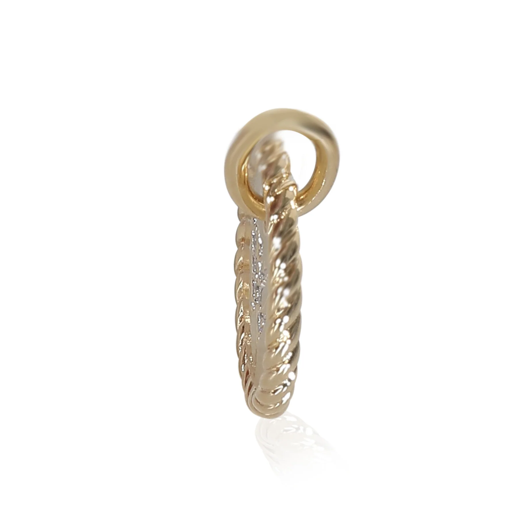 Cable Collectible Fashion Pendant in 18k Yellow Gold 0.01 CTW - Image 3
