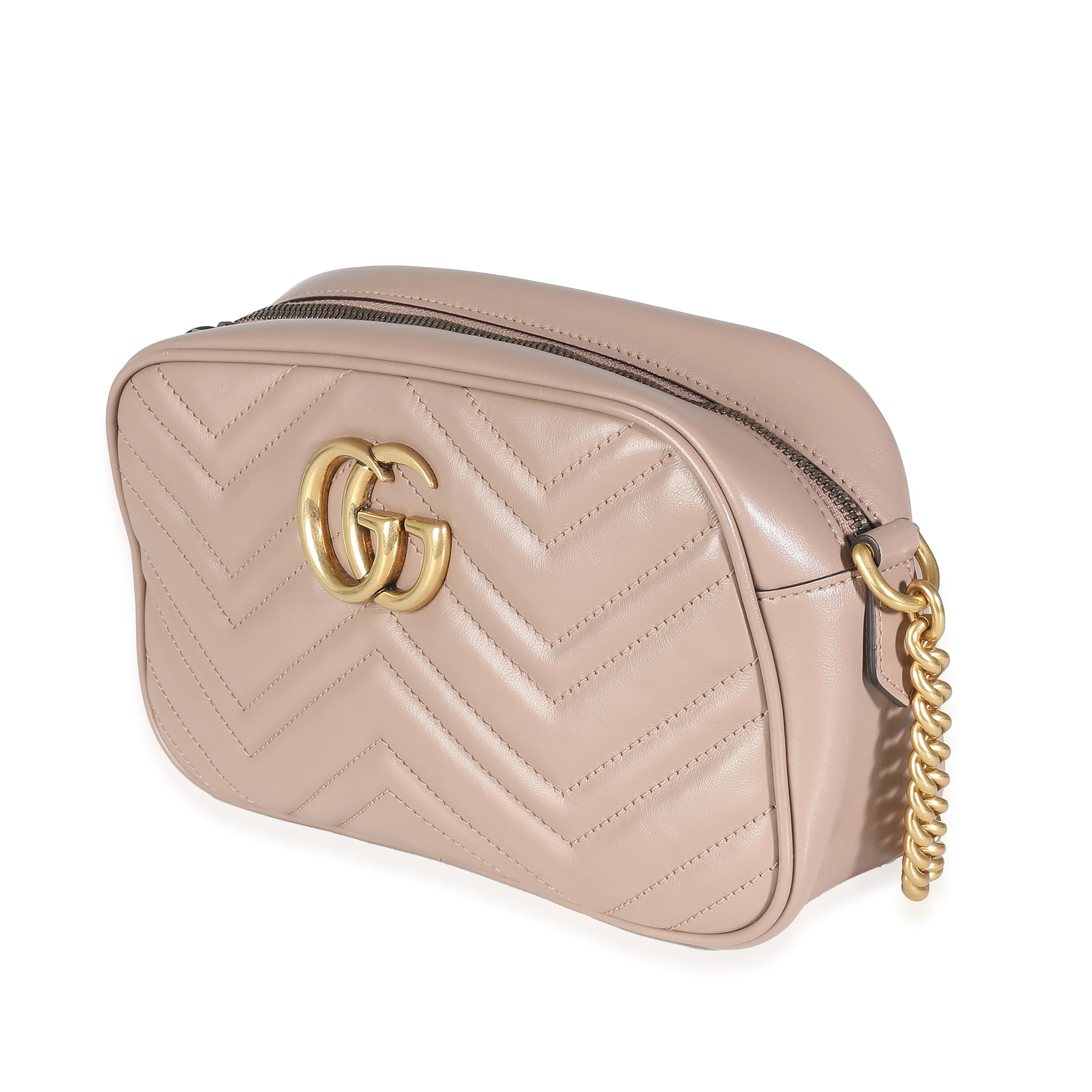 Beige Matelasse Small GG Marmont Bag - Image 2