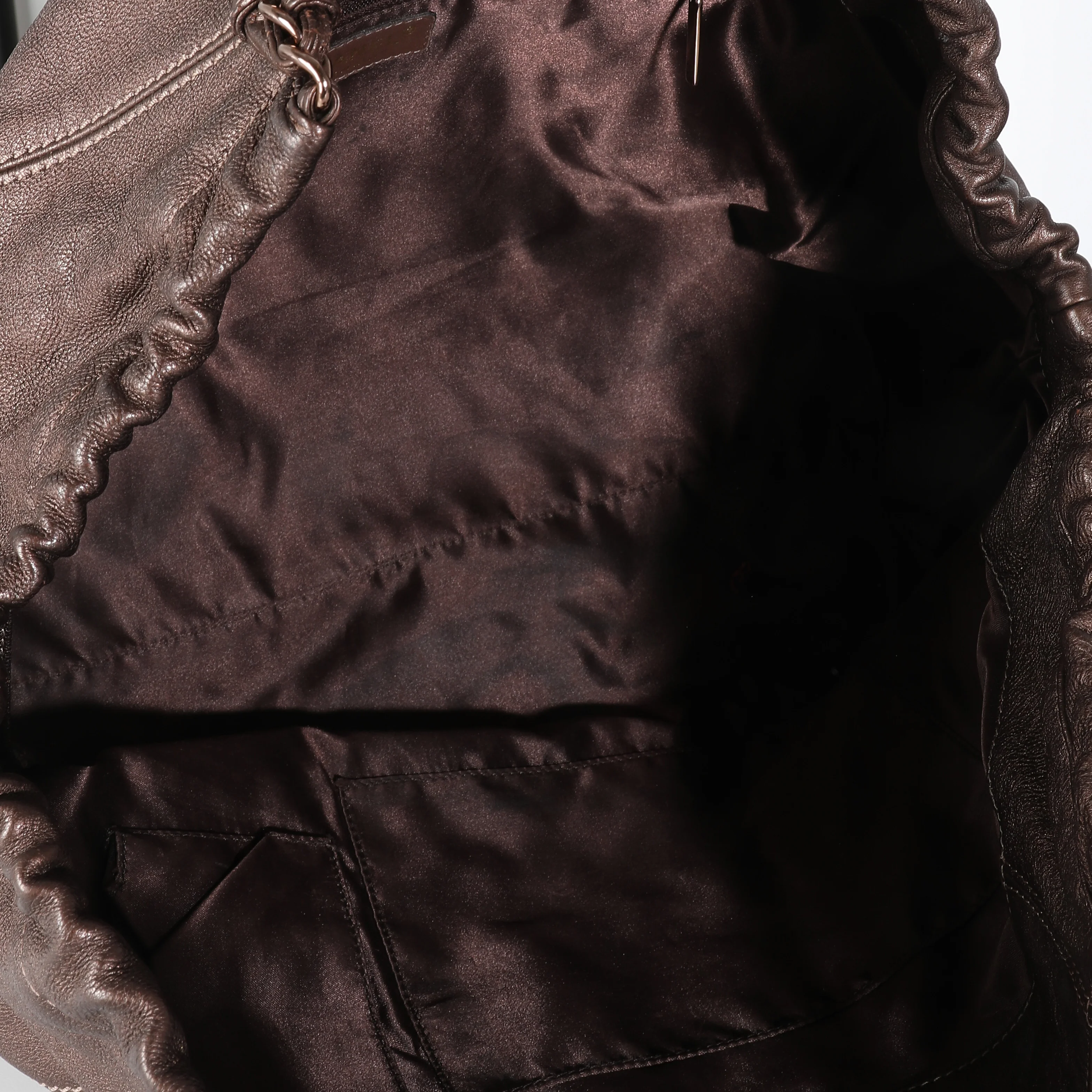 Brown Distressed Caviar Coco Cabas XL Tote - Image 8