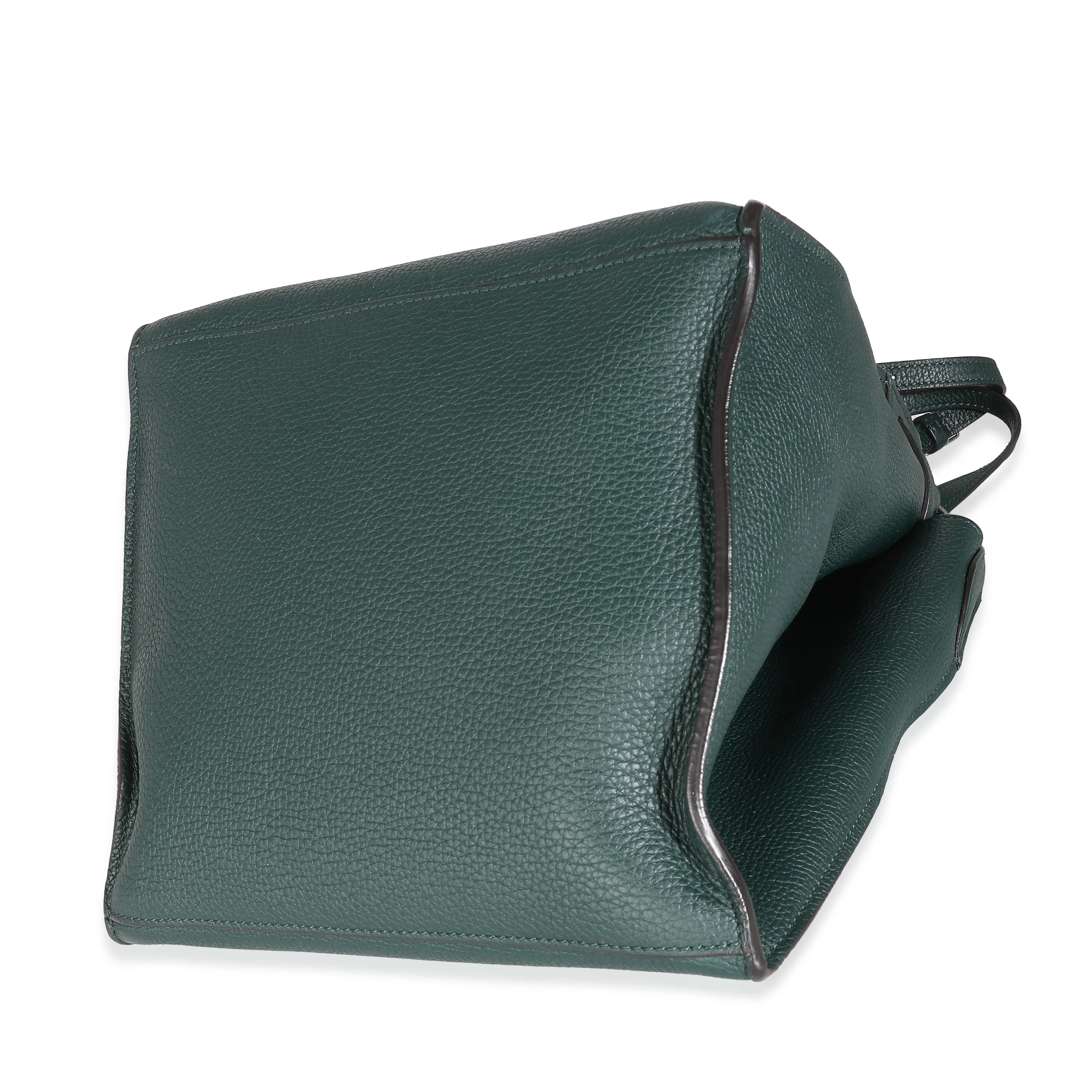 Green Supple Grained Calfskin Small Big Bag - Image 6