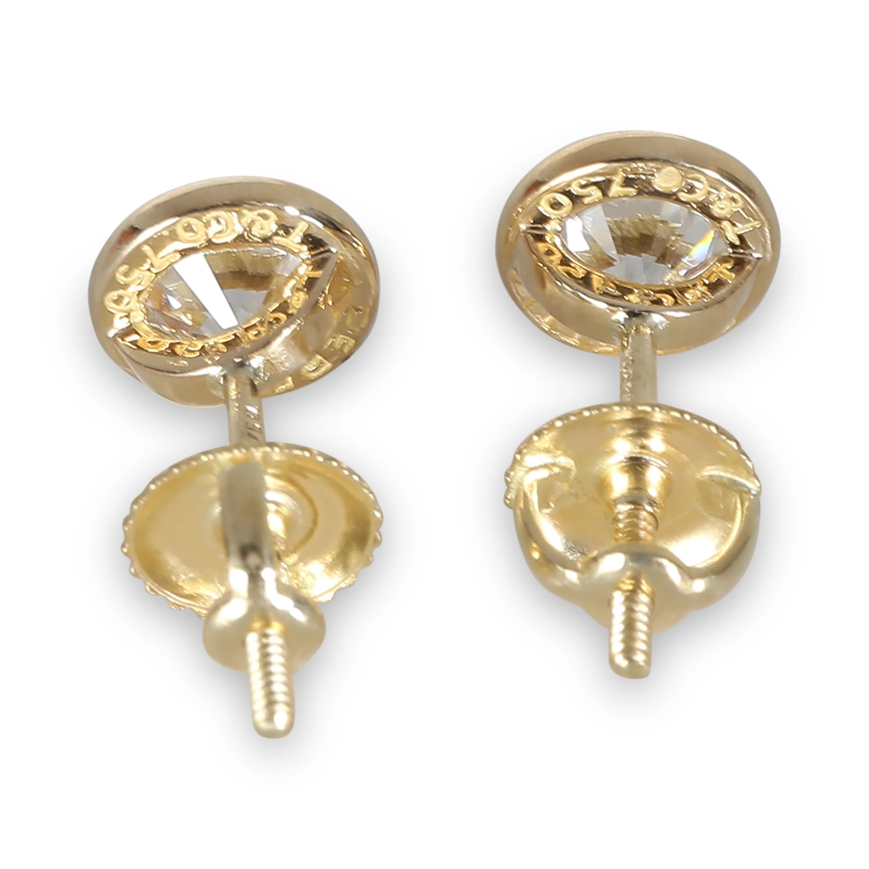 Elsa Peretti Earrings in 18k Yellow Gold 1.2 CTW - Image 3