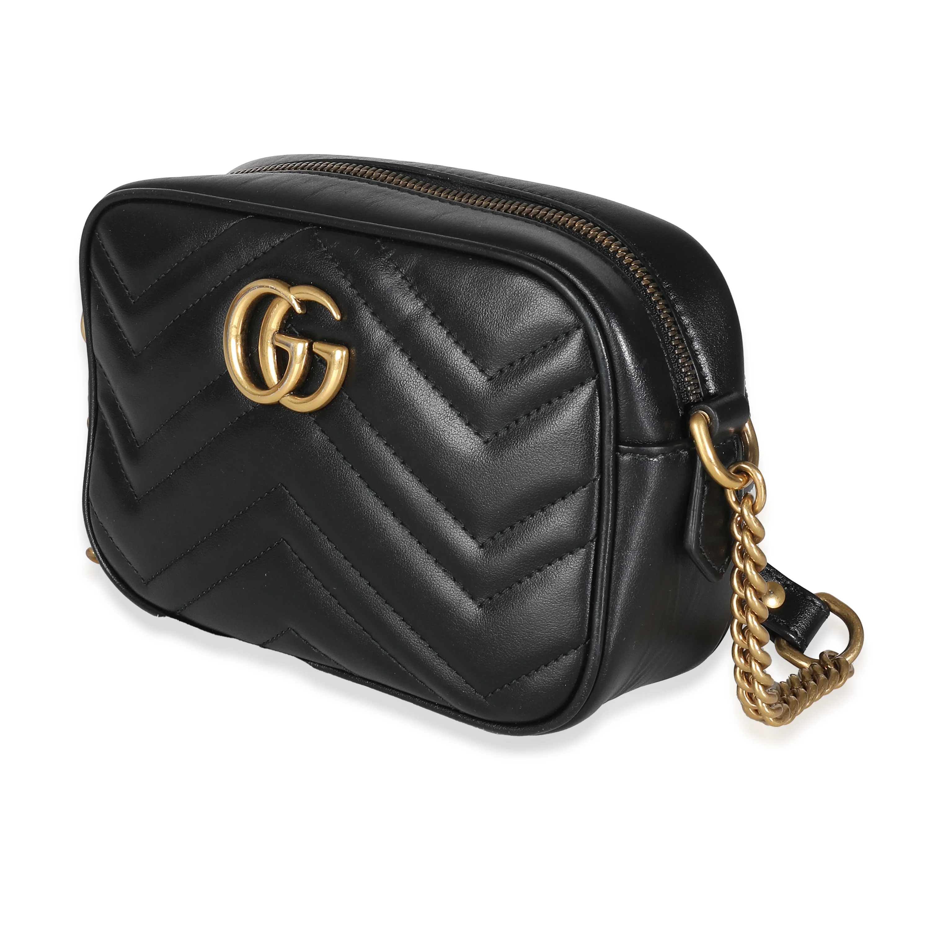 Black Matelasse Mini GG Marmont Shoulder Bag - Image 2