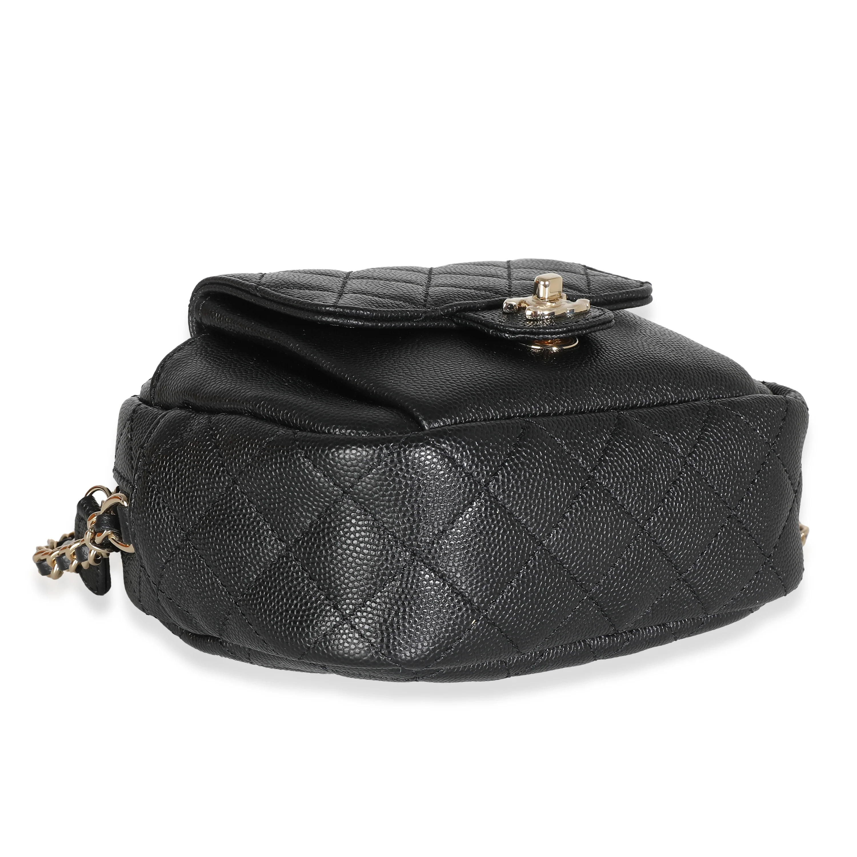 Black Quilted Caviar Day Camera Case - Image 6