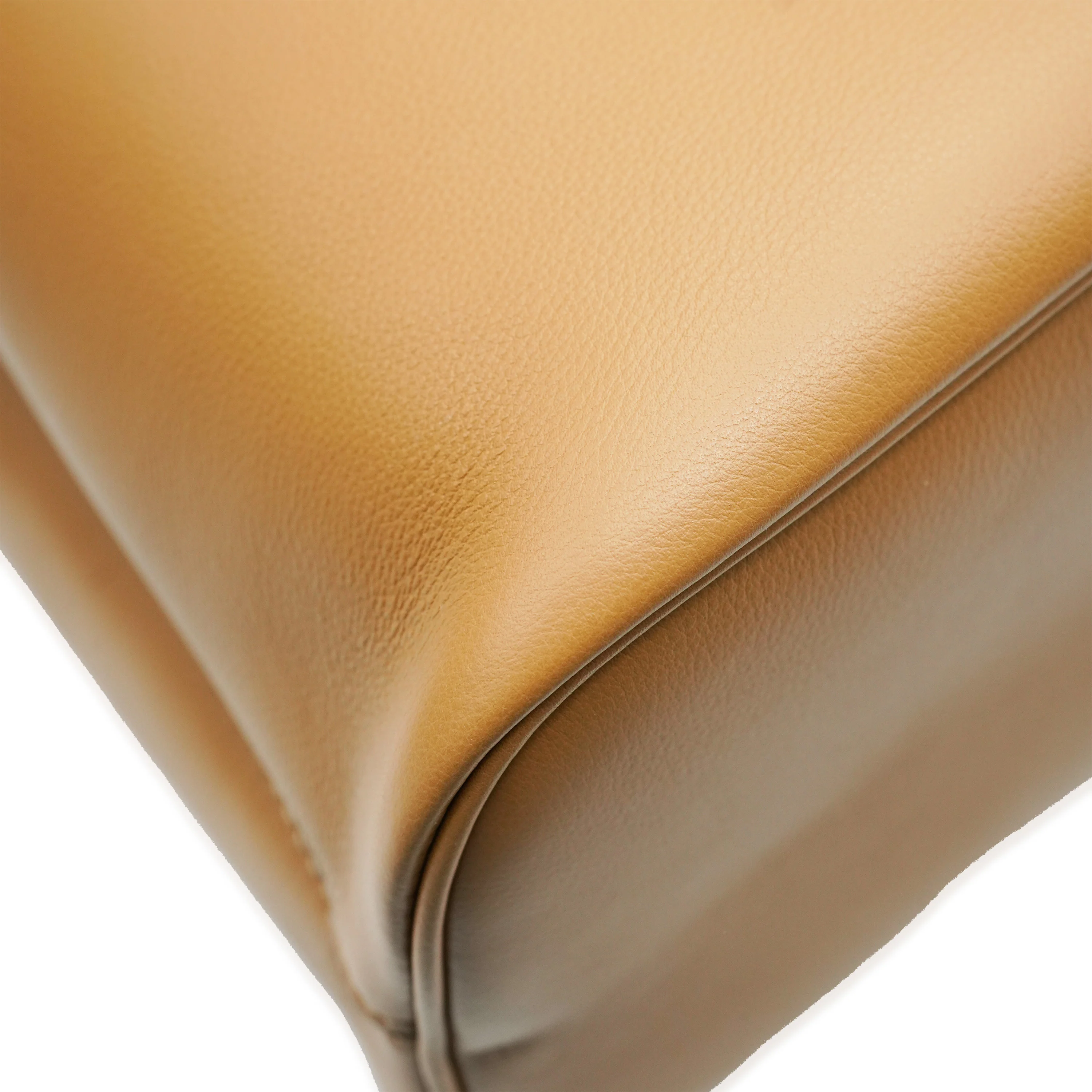Caramel Leather Large Buckle Tote - Image 6