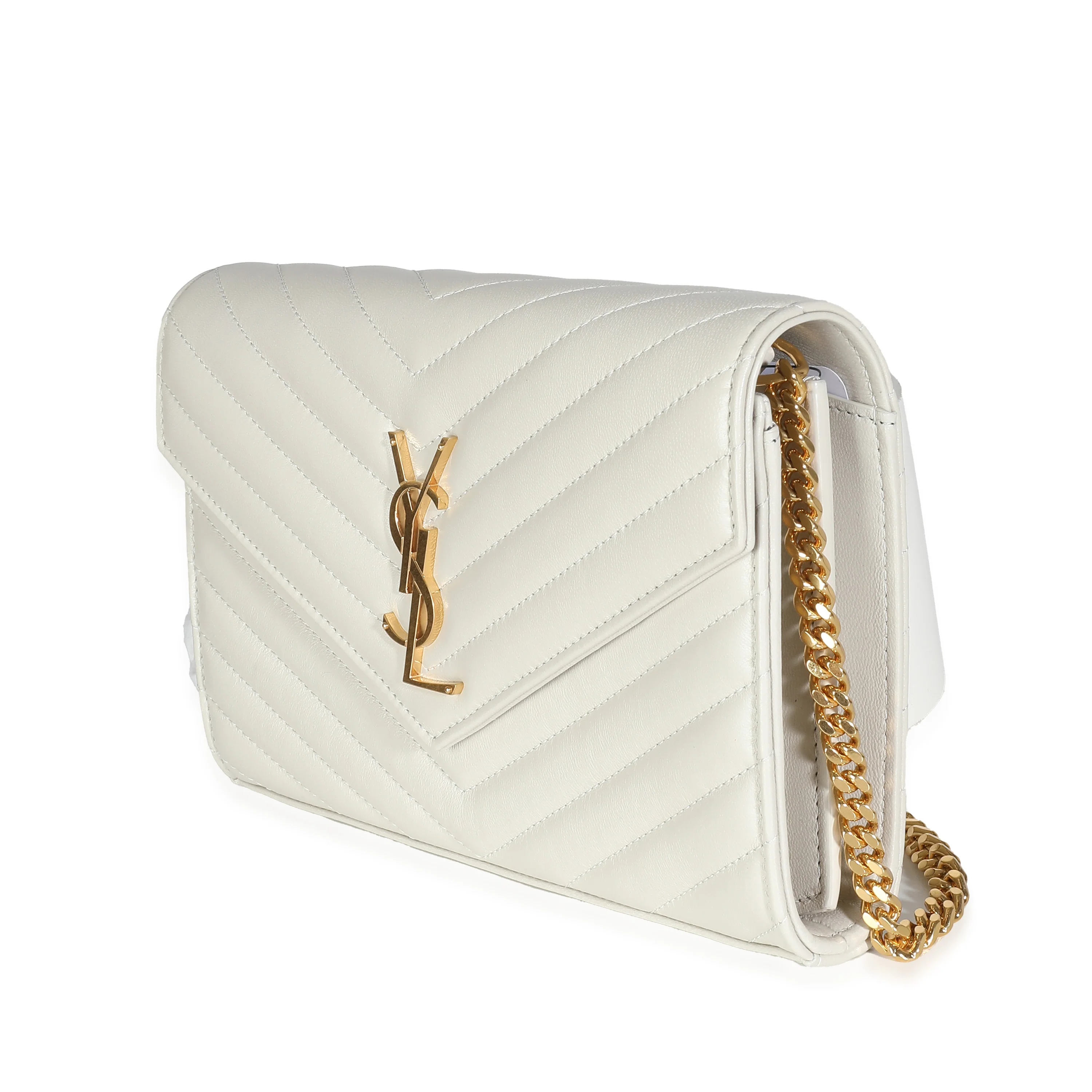 Crema Soft Lambskin Cassandre Chain Wallet - Image 2