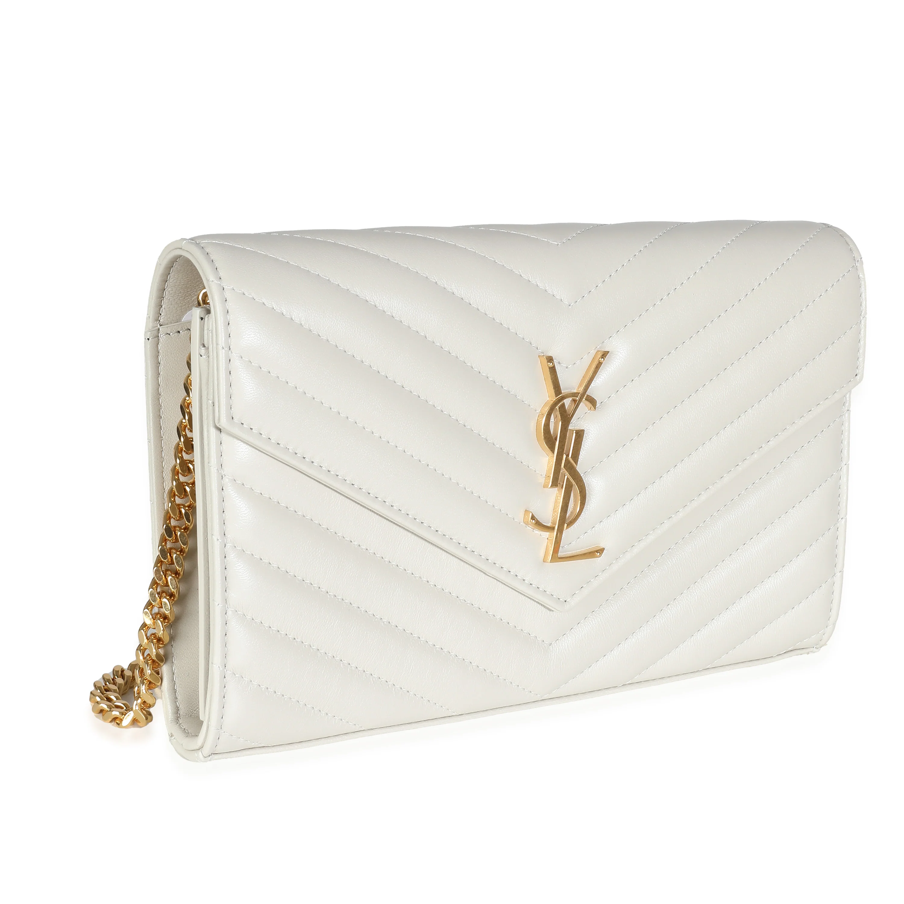 Crema Soft Lambskin Cassandre Chain Wallet - Image 3