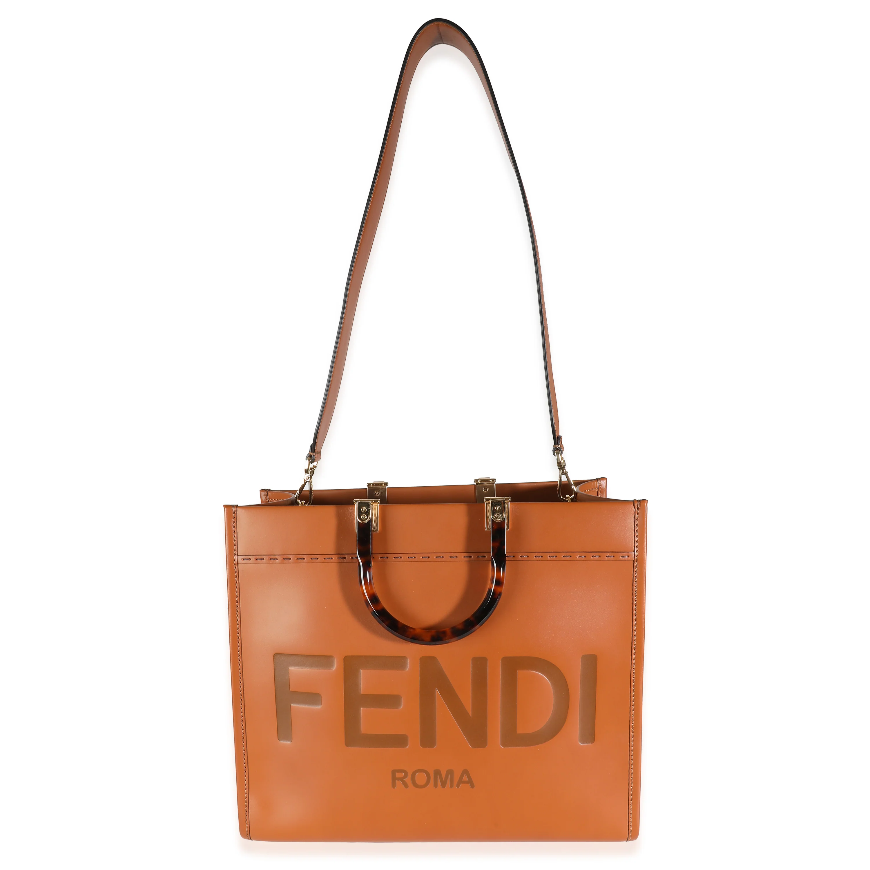 Cuoio Vitello King Plexiglass Medium Sunshine Shopper Tote - Image 7
