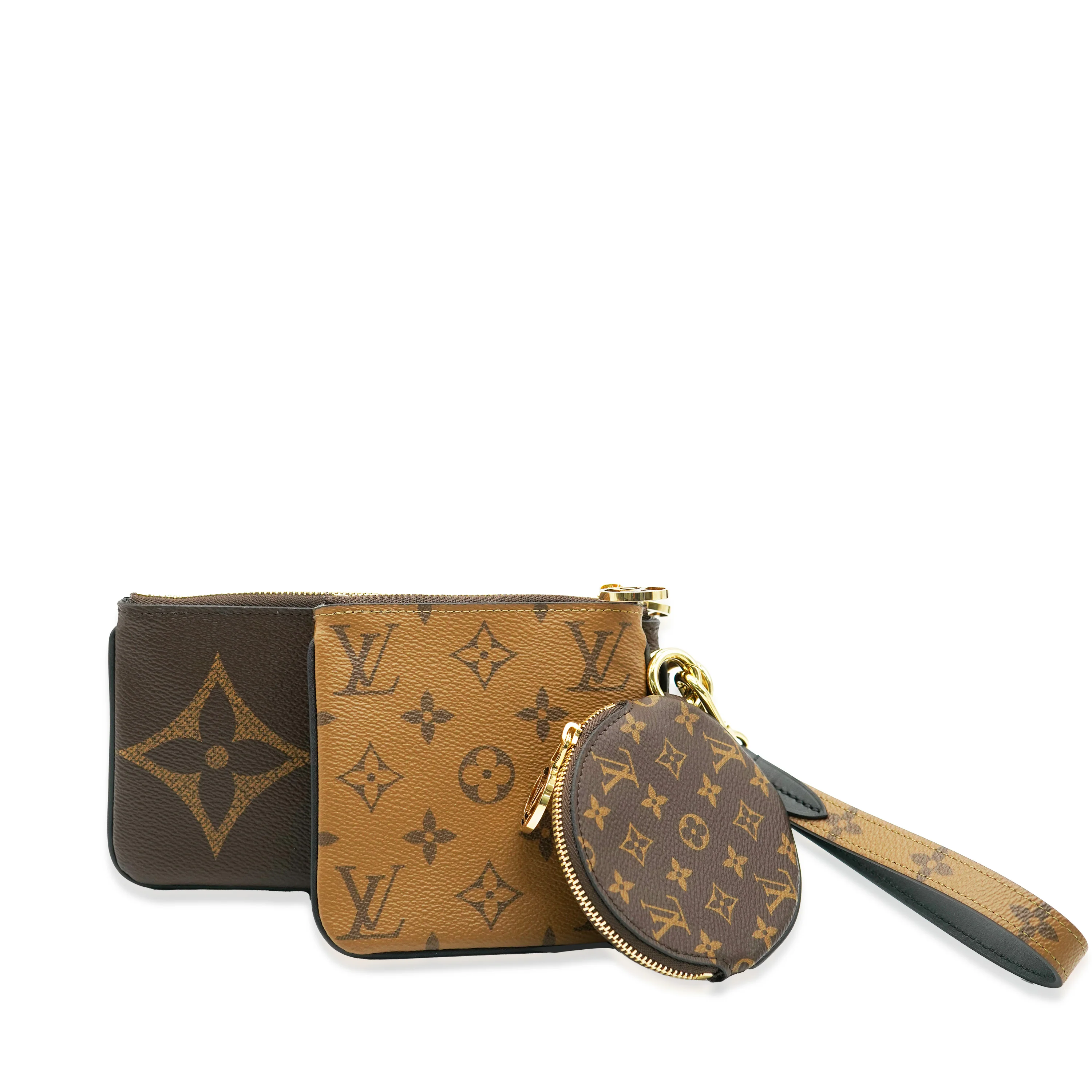 Reverse Monogram Giant Canvas Trio Pouch - Image 2