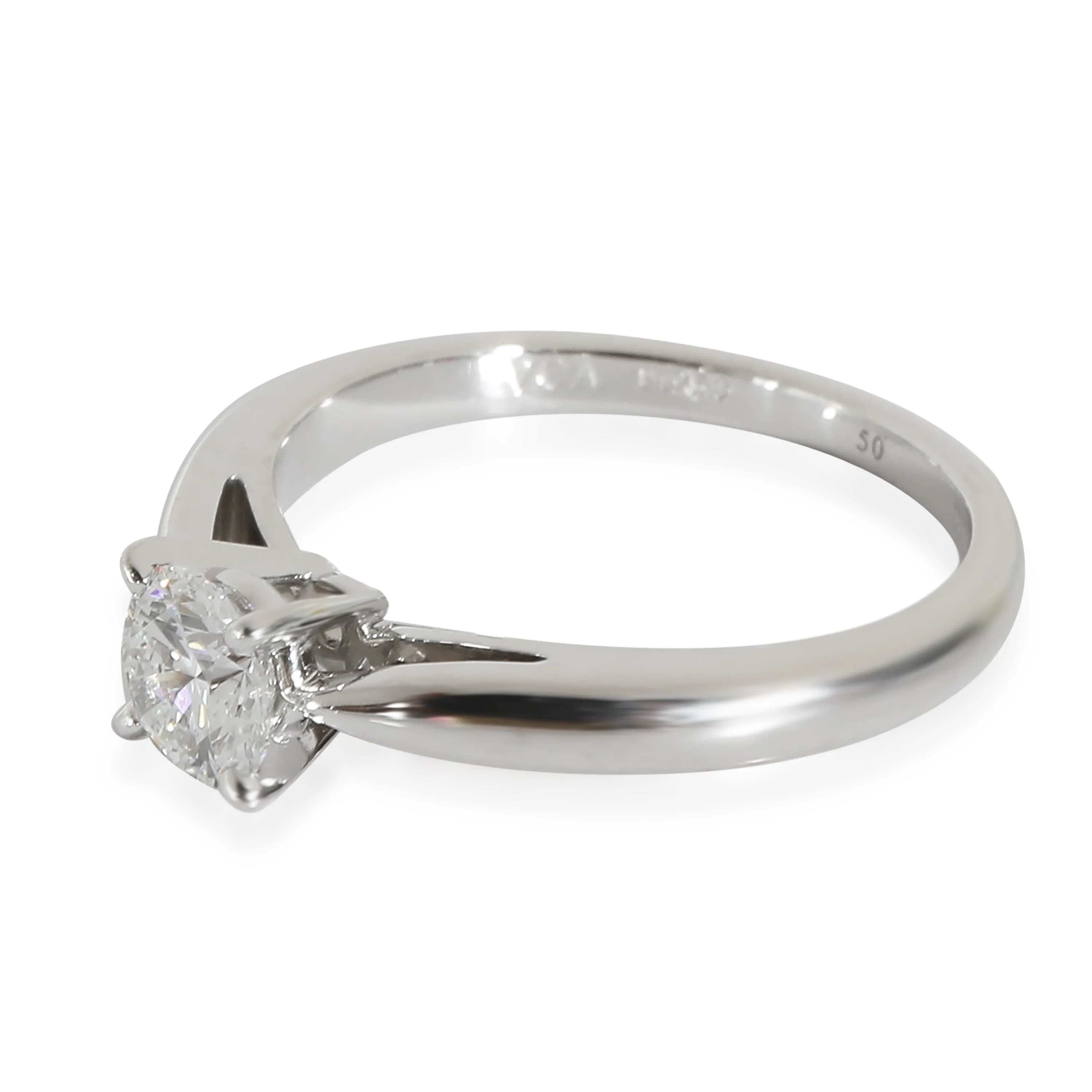 Bonheur Engagement Ring in Platinum Colorless VVS2 - Image 2