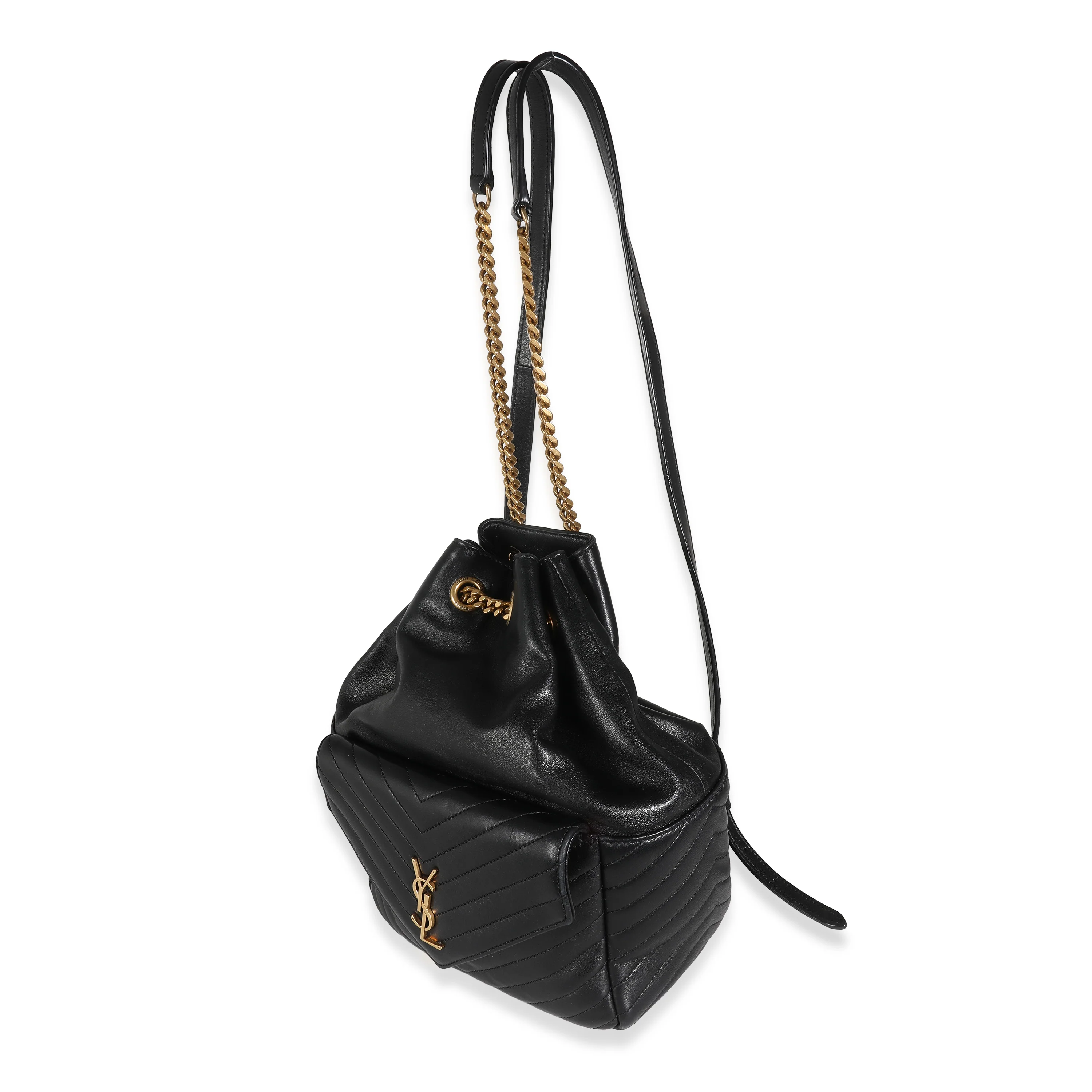 Black Matelasse Lambskin Joe Backpack - Image 2