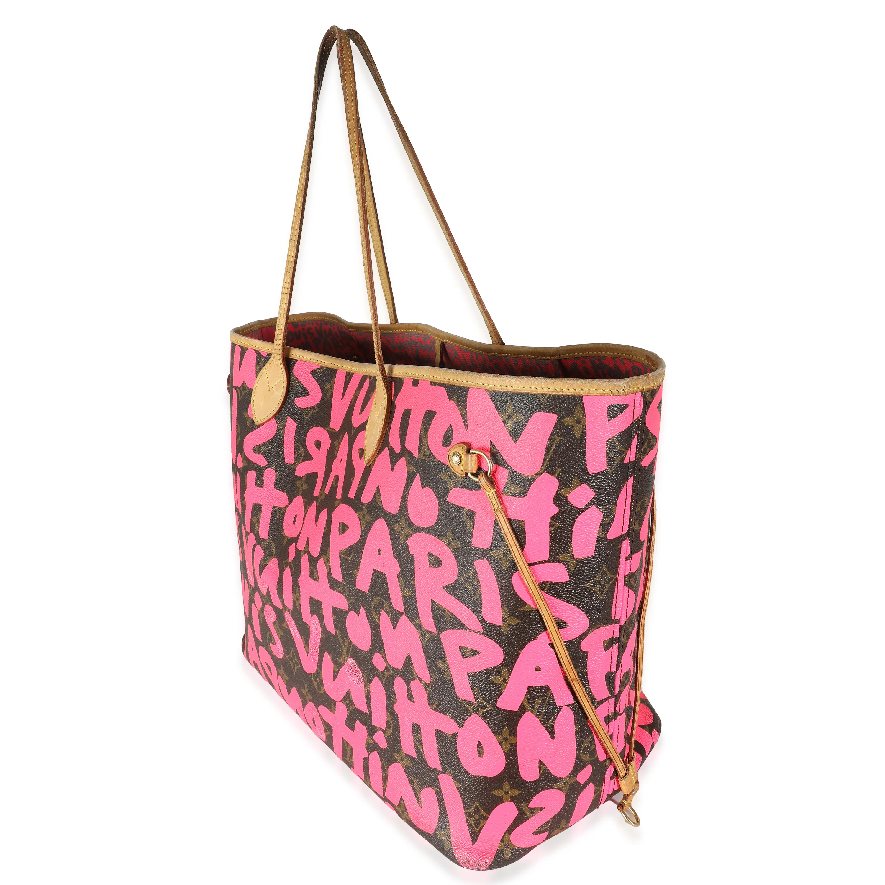 Fuchsia Graffiti Monogram Canvas Neverfull GM - Image 2