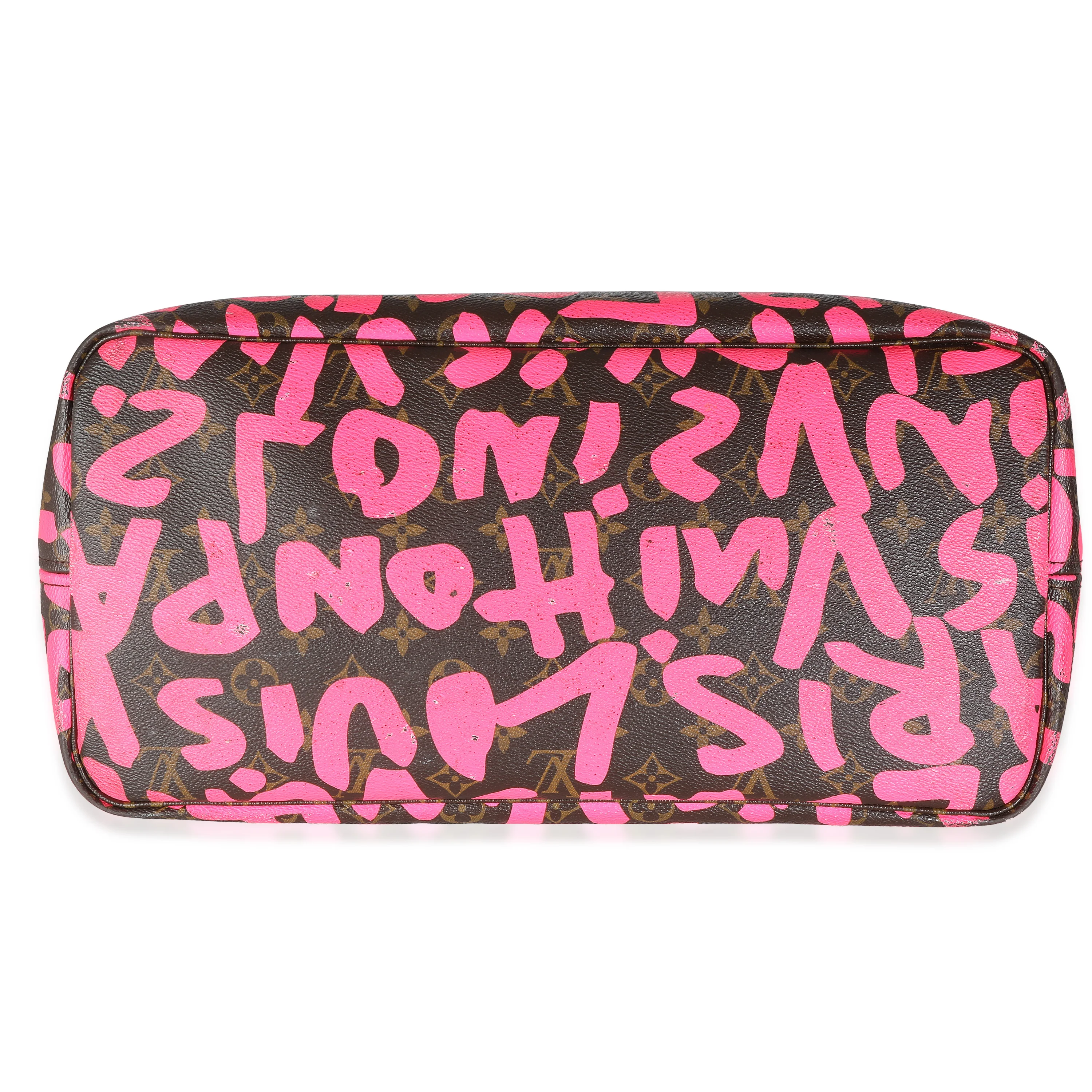 Fuchsia Graffiti Monogram Canvas Neverfull GM - Image 6