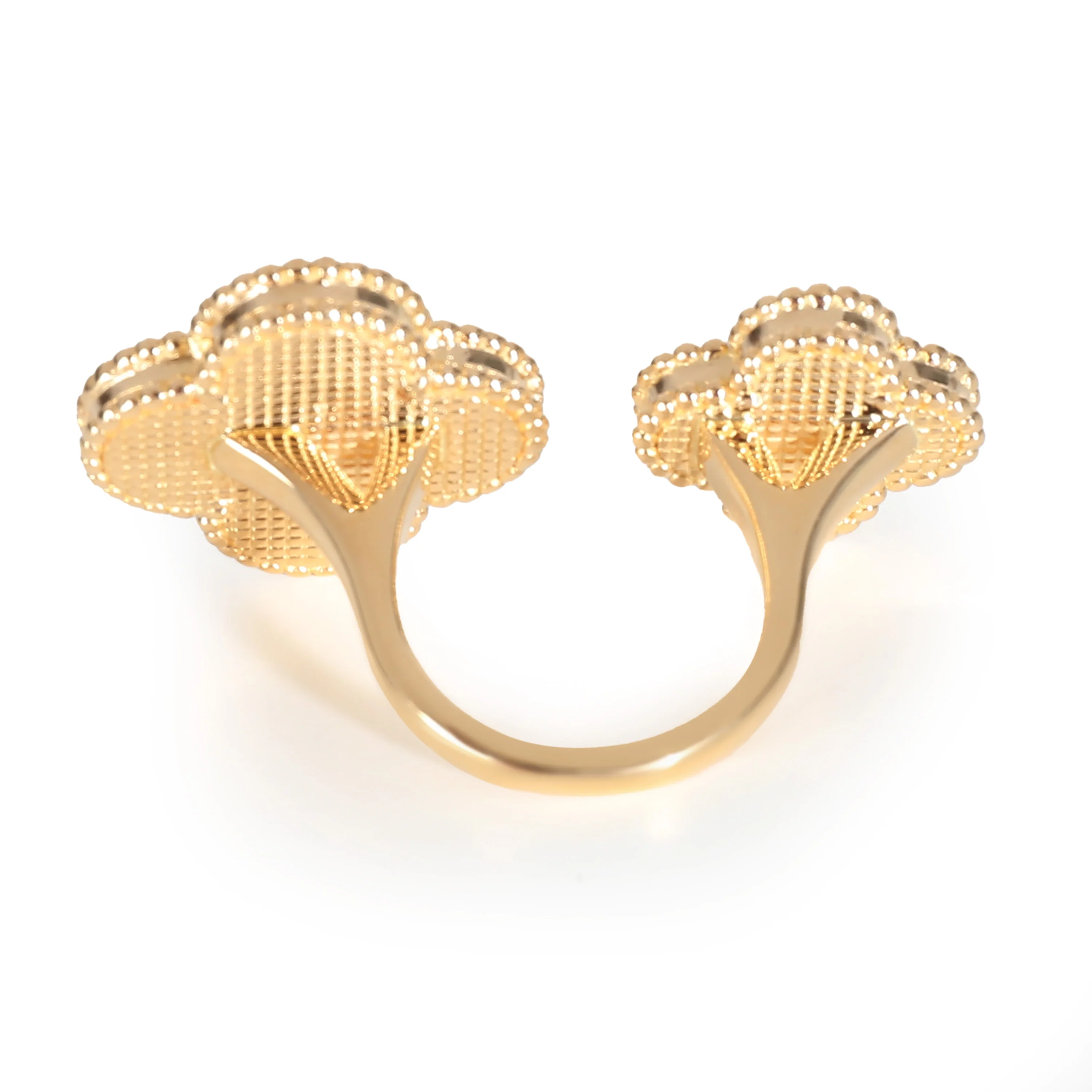 Magic Alhambra Between The Finger Ring in Yellow Gold - Image 4