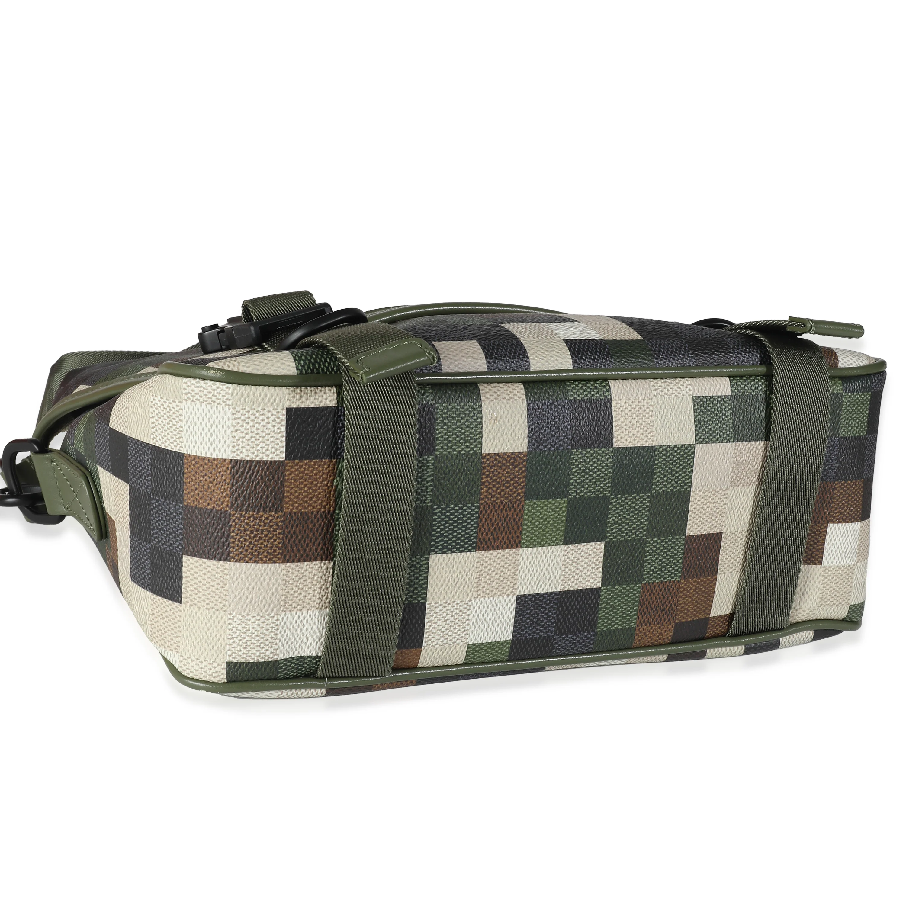 Green Damoflage Canvas LV Trail Messenger - Image 7