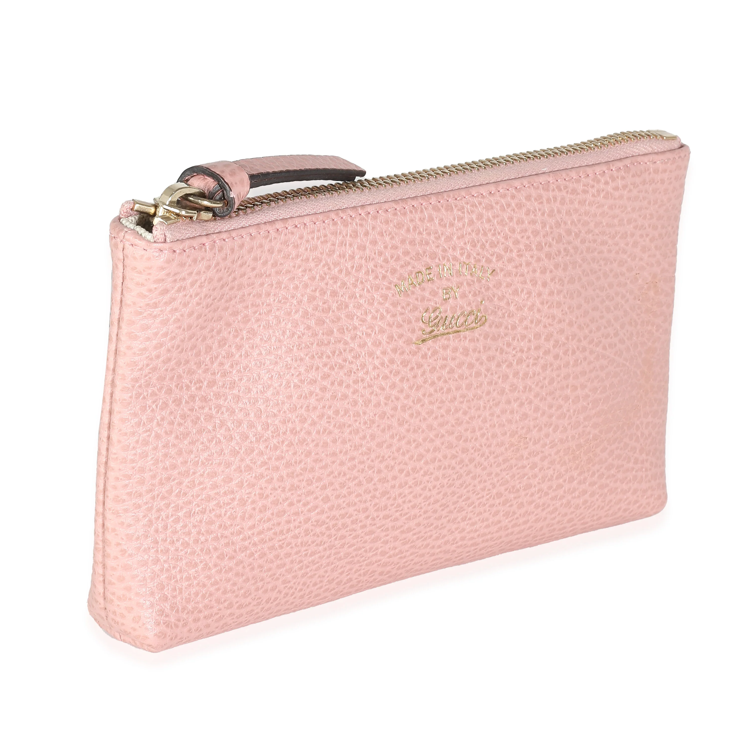 Pink Calfskin Swing Zip Pouch - Image 3