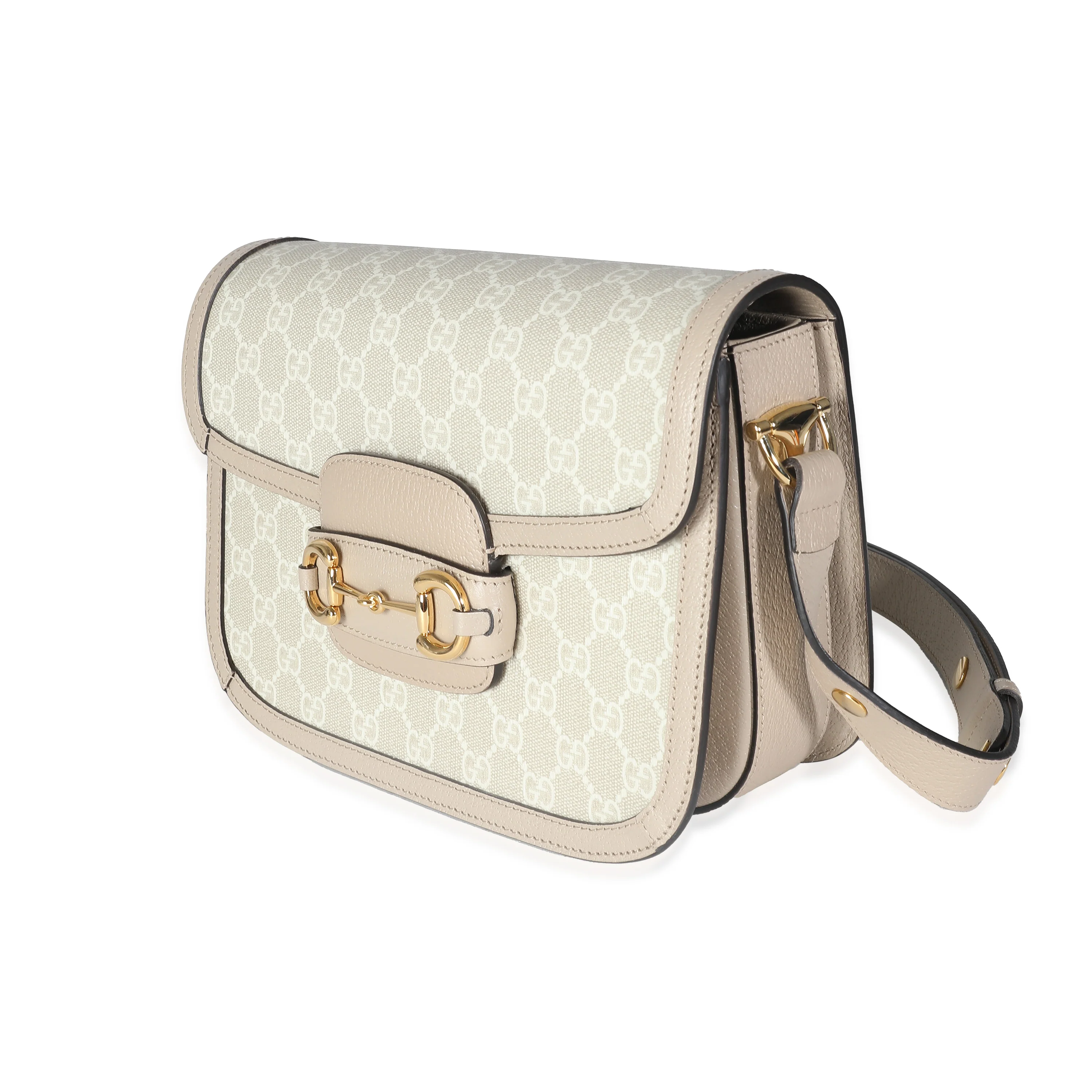 Beige Mystic White GG Supreme Horsebit 1955 Shoulder Bag - Image 2
