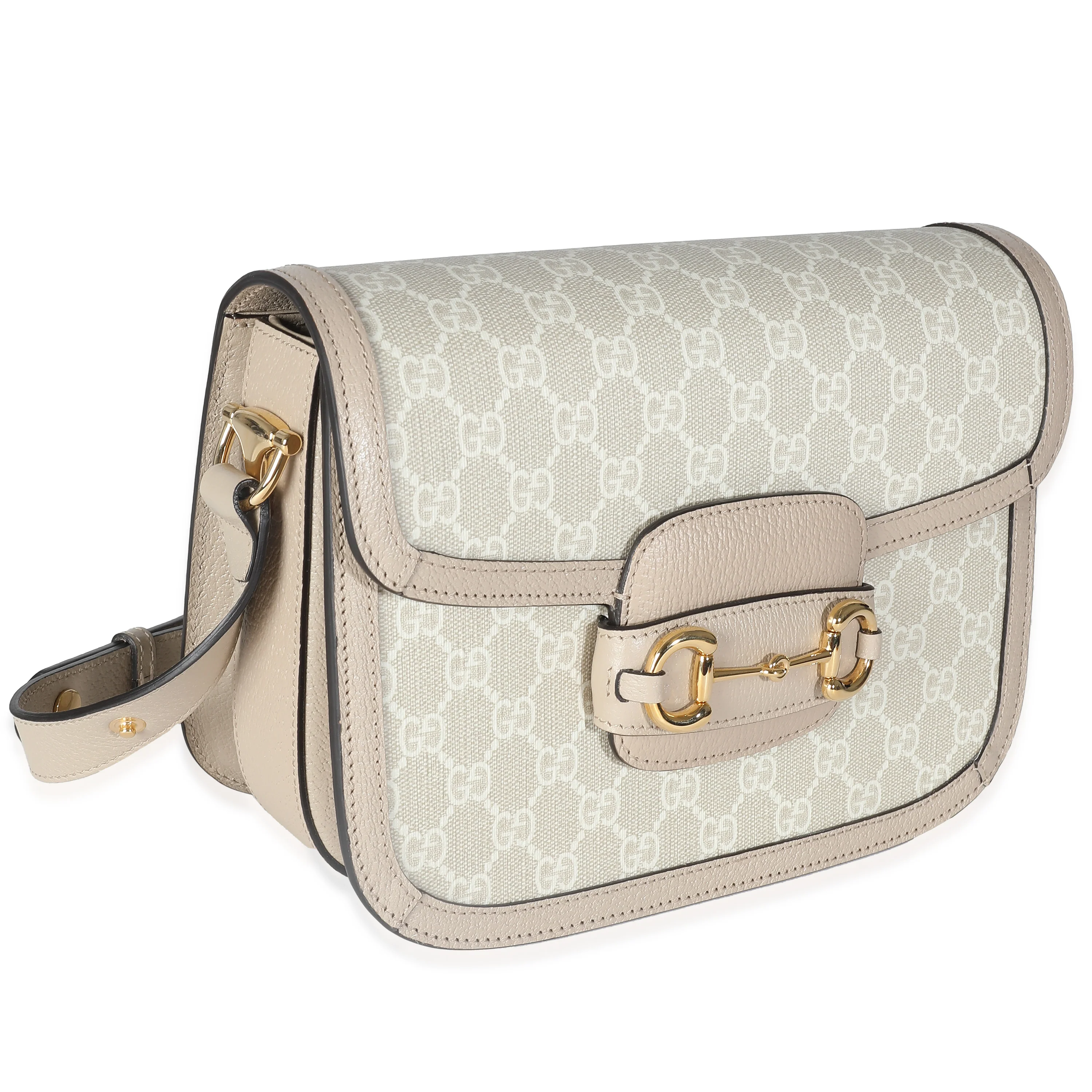 Beige Mystic White GG Supreme Horsebit 1955 Shoulder Bag - Image 3