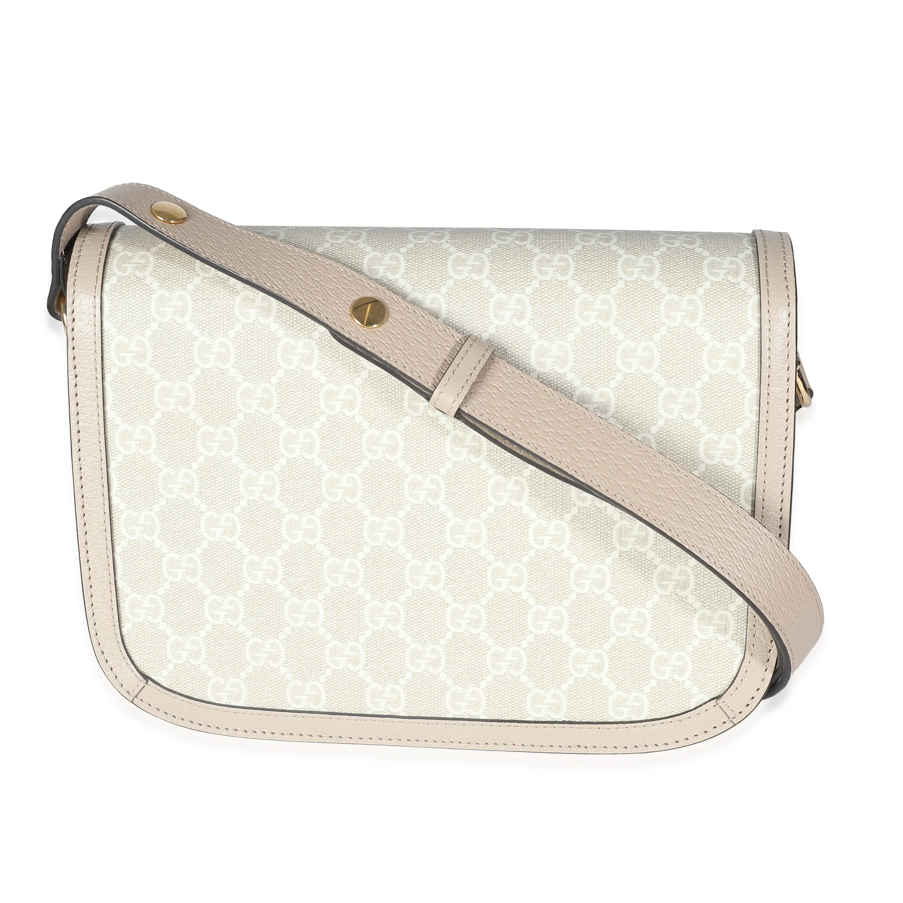 Beige Mystic White GG Supreme Horsebit 1955 Shoulder Bag - Image 4
