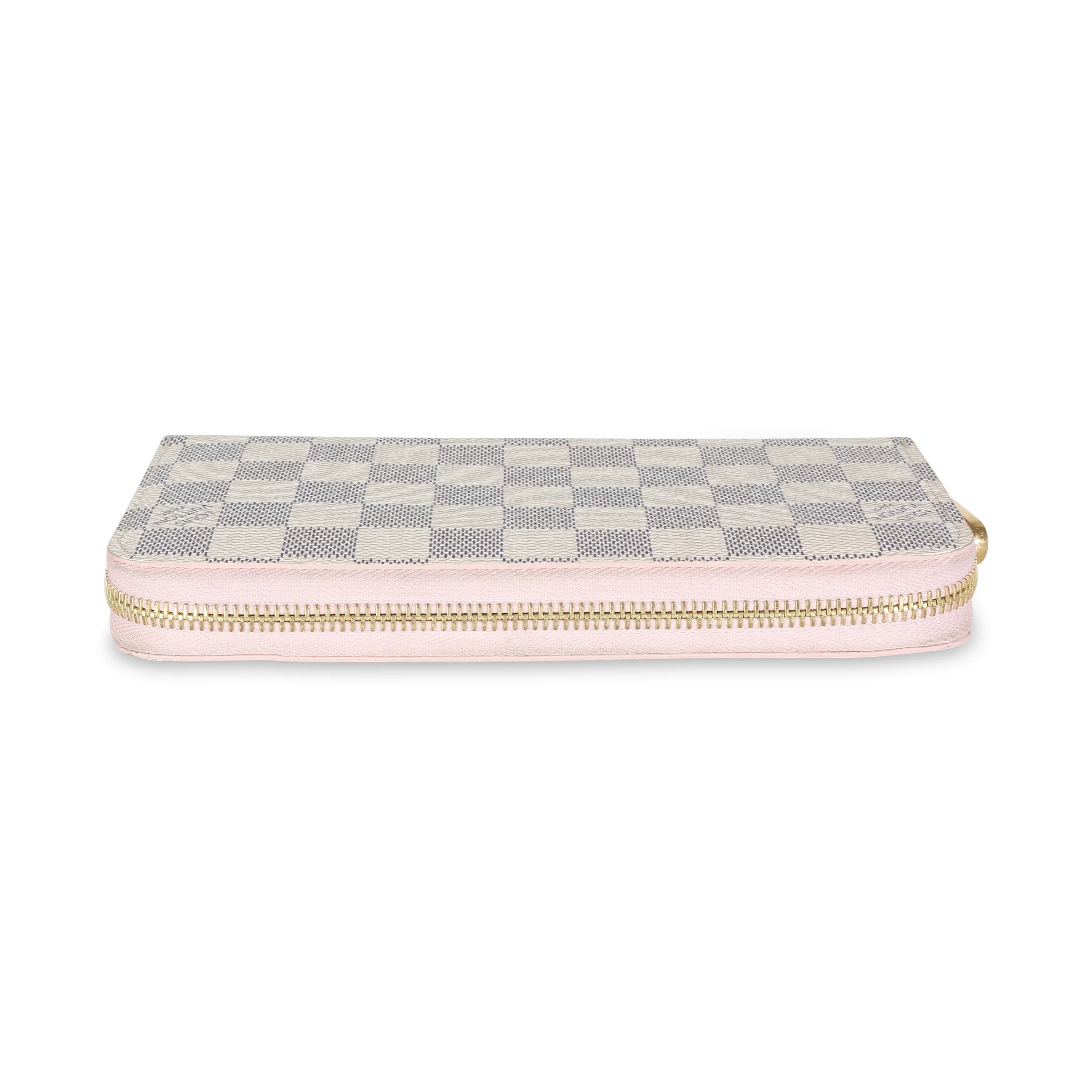Rose Ballerine Damier Azur Canvas Zippy Wallet - Image 5