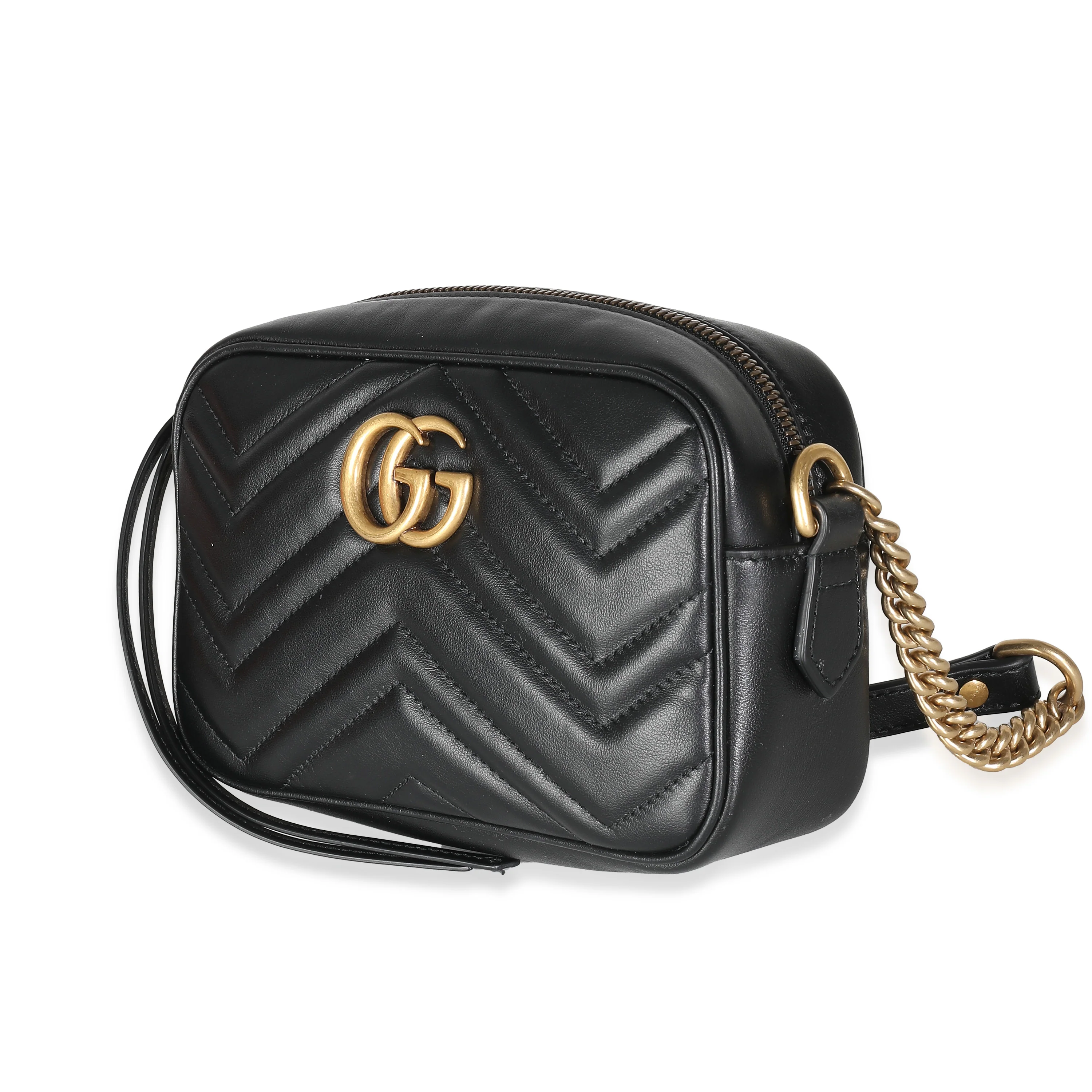 Black Matelasse Mini GG Marmont Camera Bag - Image 2