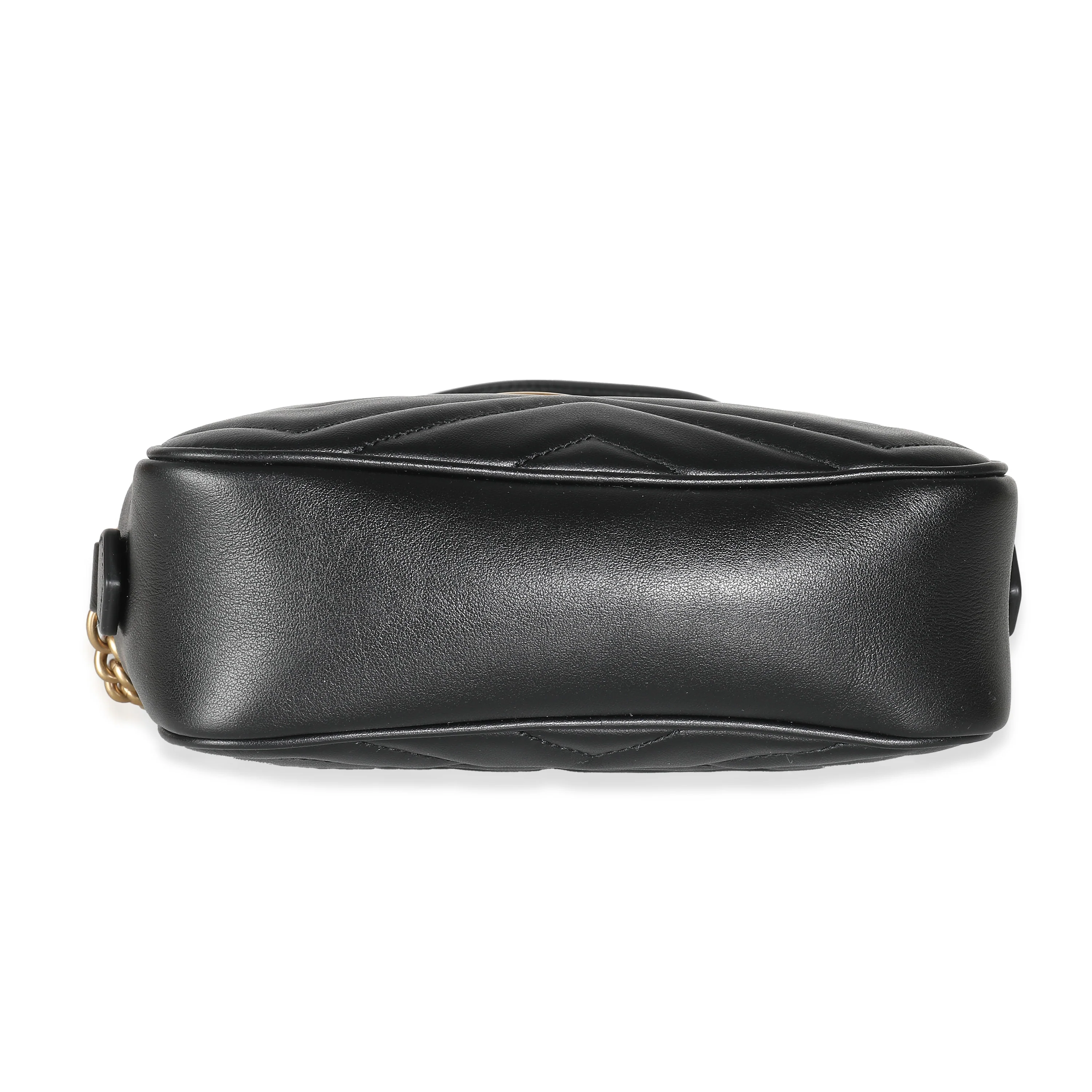 Black Matelasse Mini GG Marmont Camera Bag - Image 5