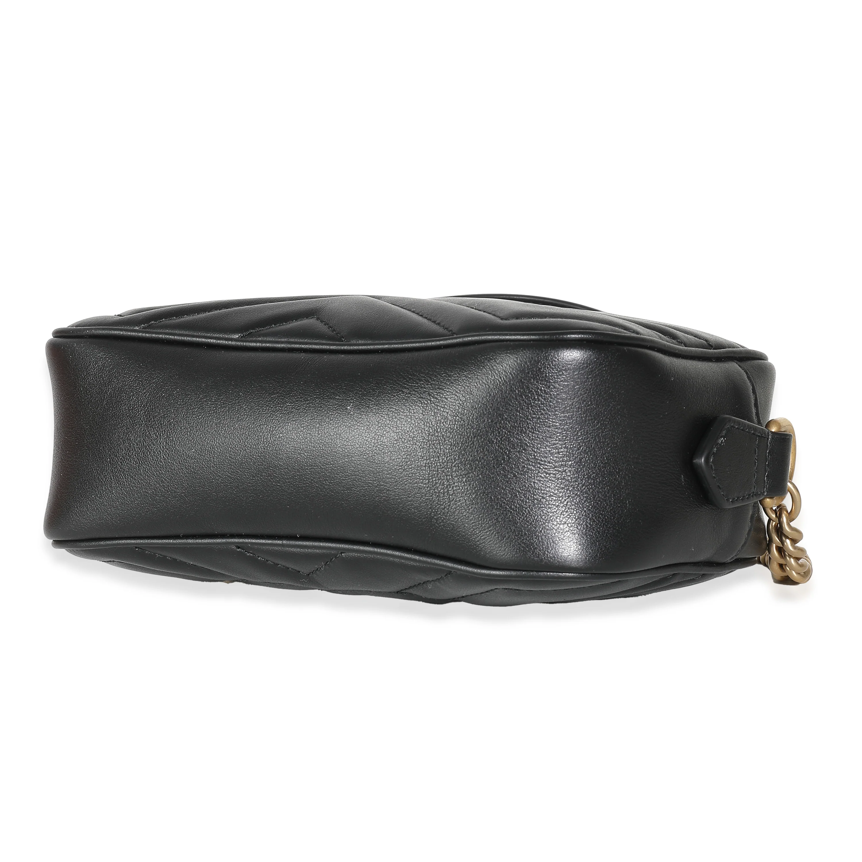 Black Matelasse Mini GG Marmont Camera Bag - Image 7