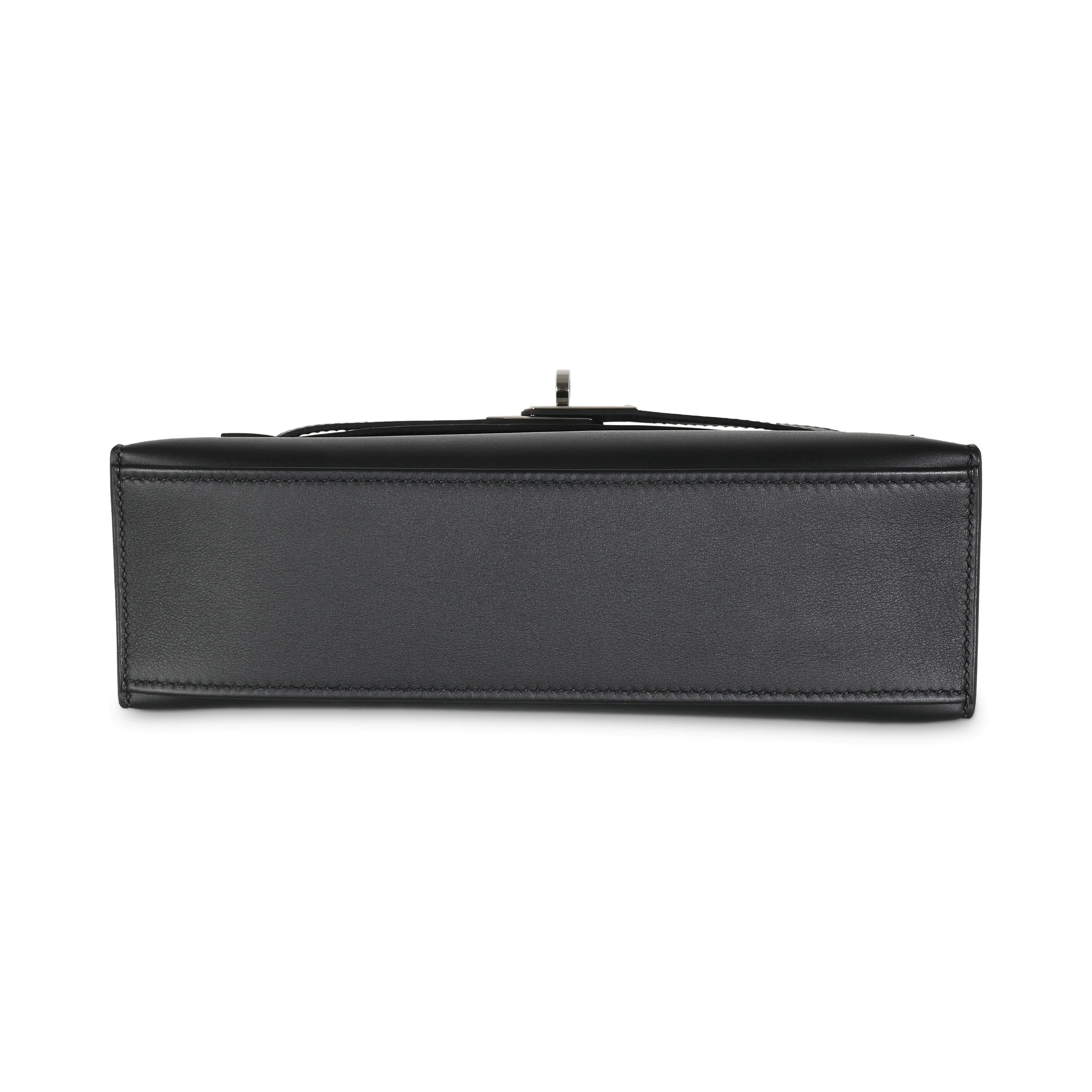 Black Swift Kelly Pochette PHW - Image 5
