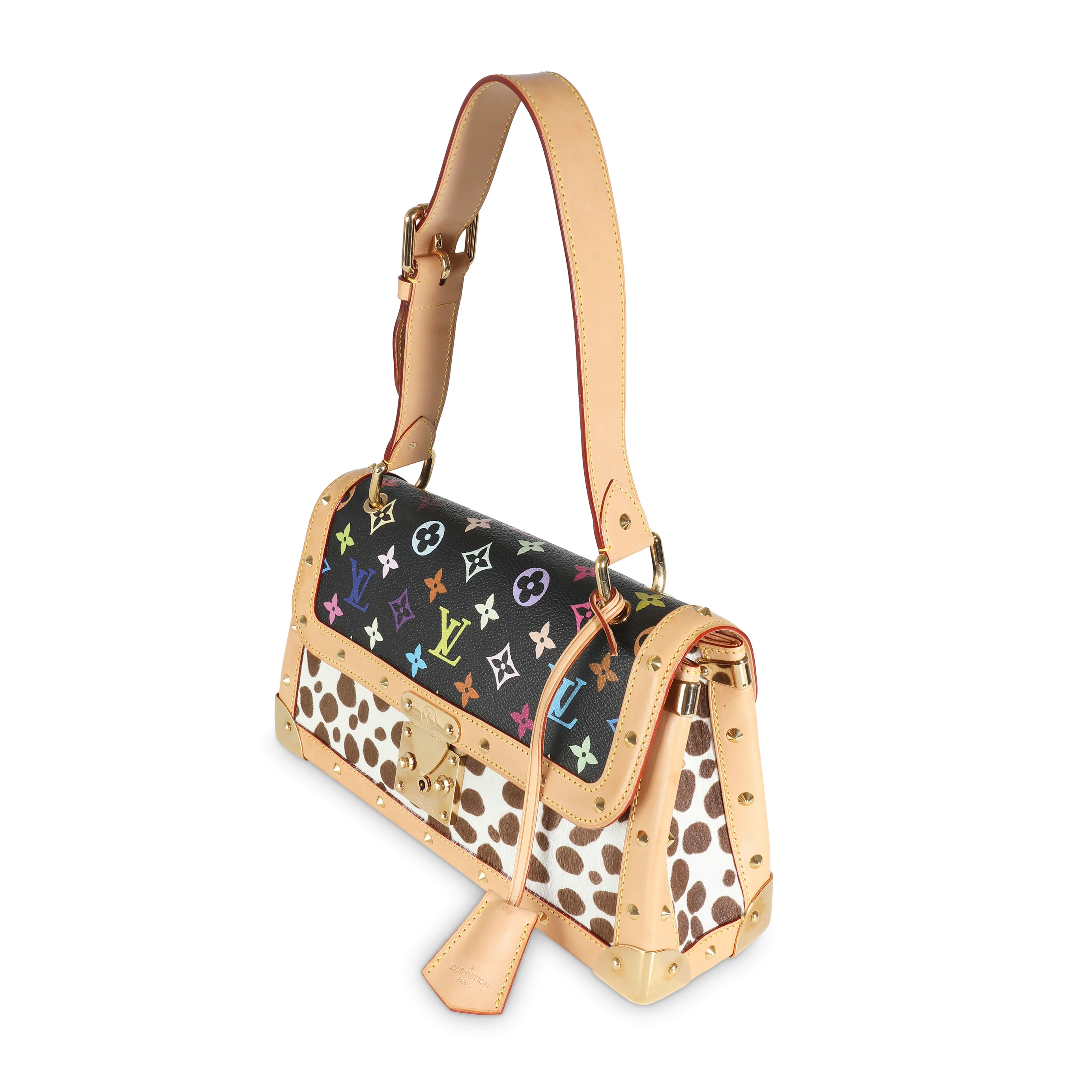 Black Multicolor Monogram Canvas Dalmatian Sac Rabat - Image 2
