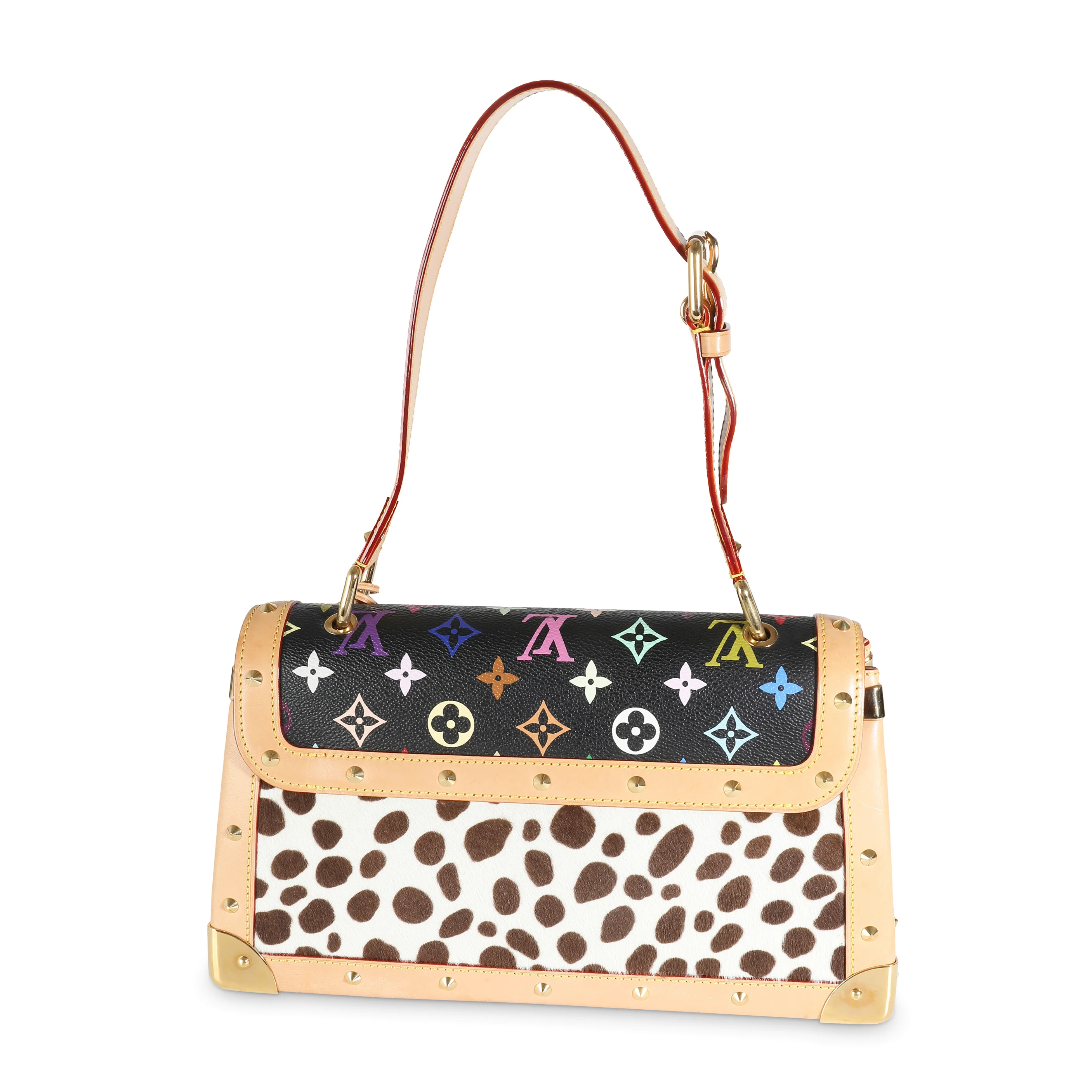 Black Multicolor Monogram Canvas Dalmatian Sac Rabat - Image 4