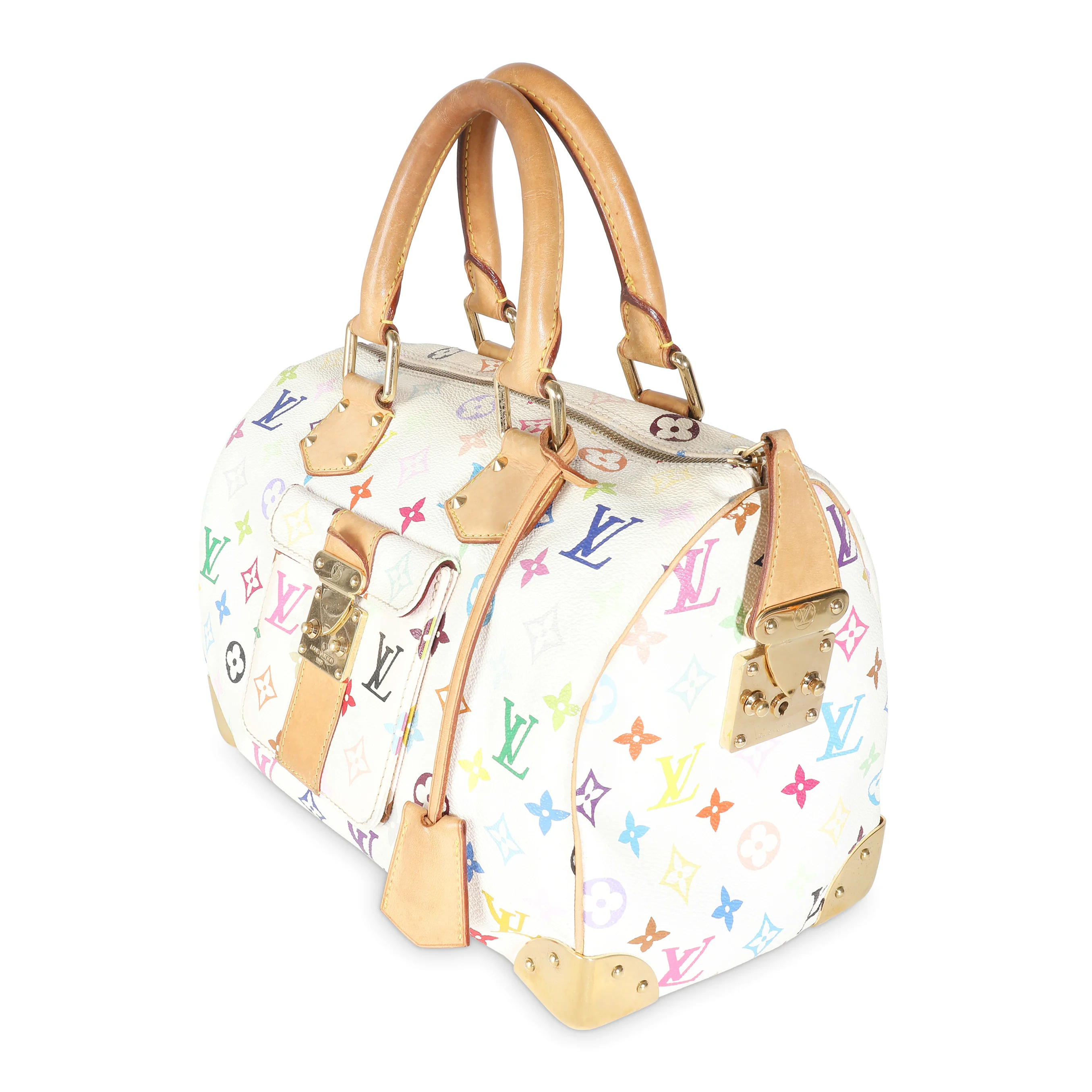 White Multicolor Canvas Speedy 30 - Image 2