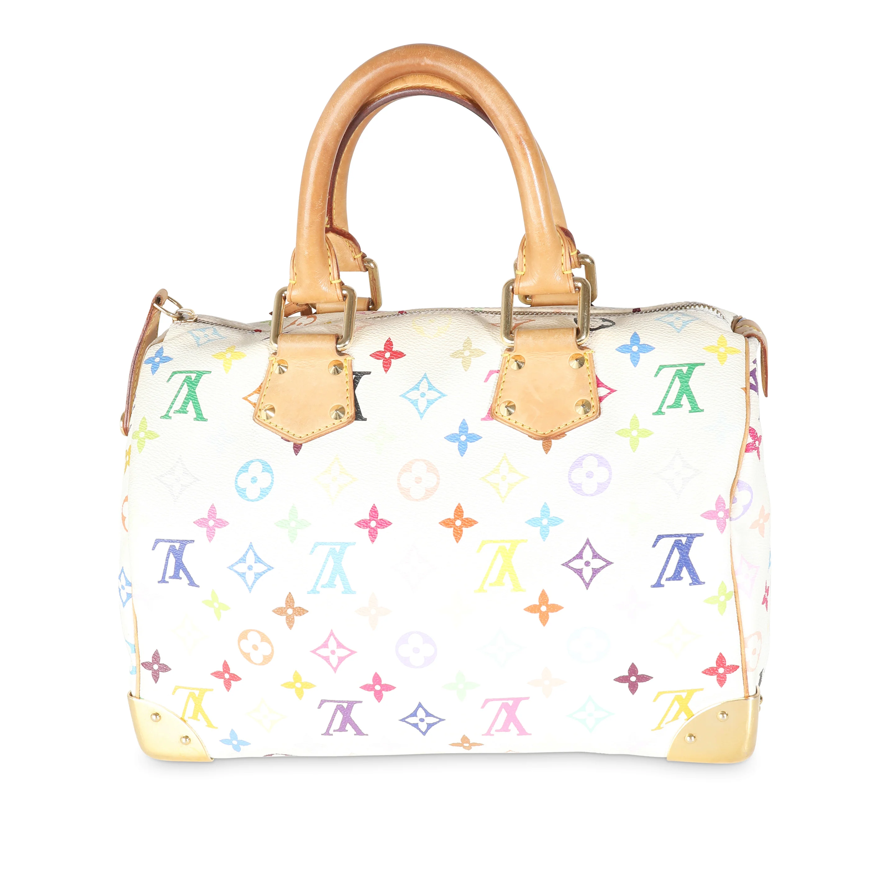 White Multicolor Canvas Speedy 30 - Image 4