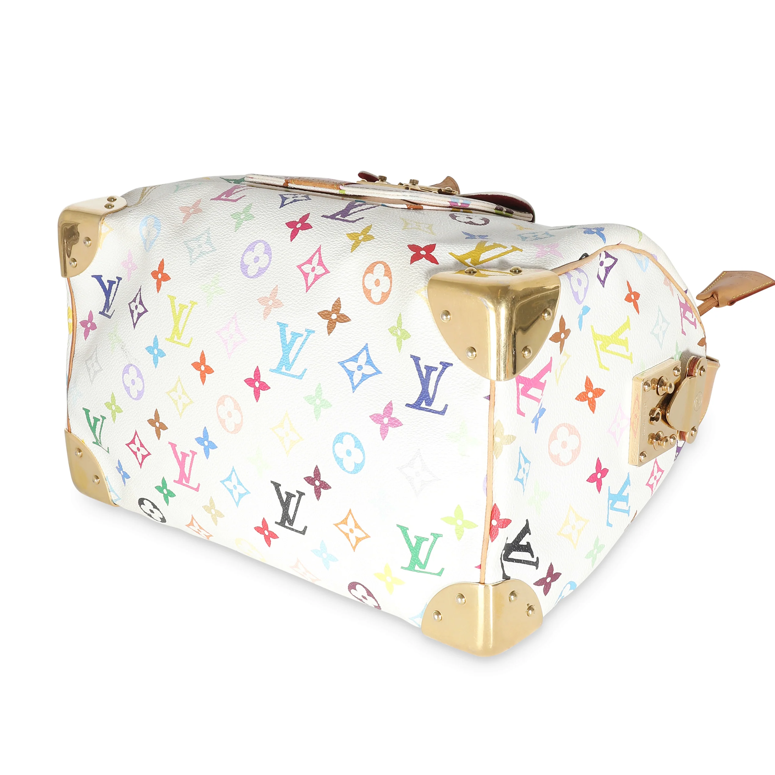 White Multicolor Canvas Speedy 30 - Image 7