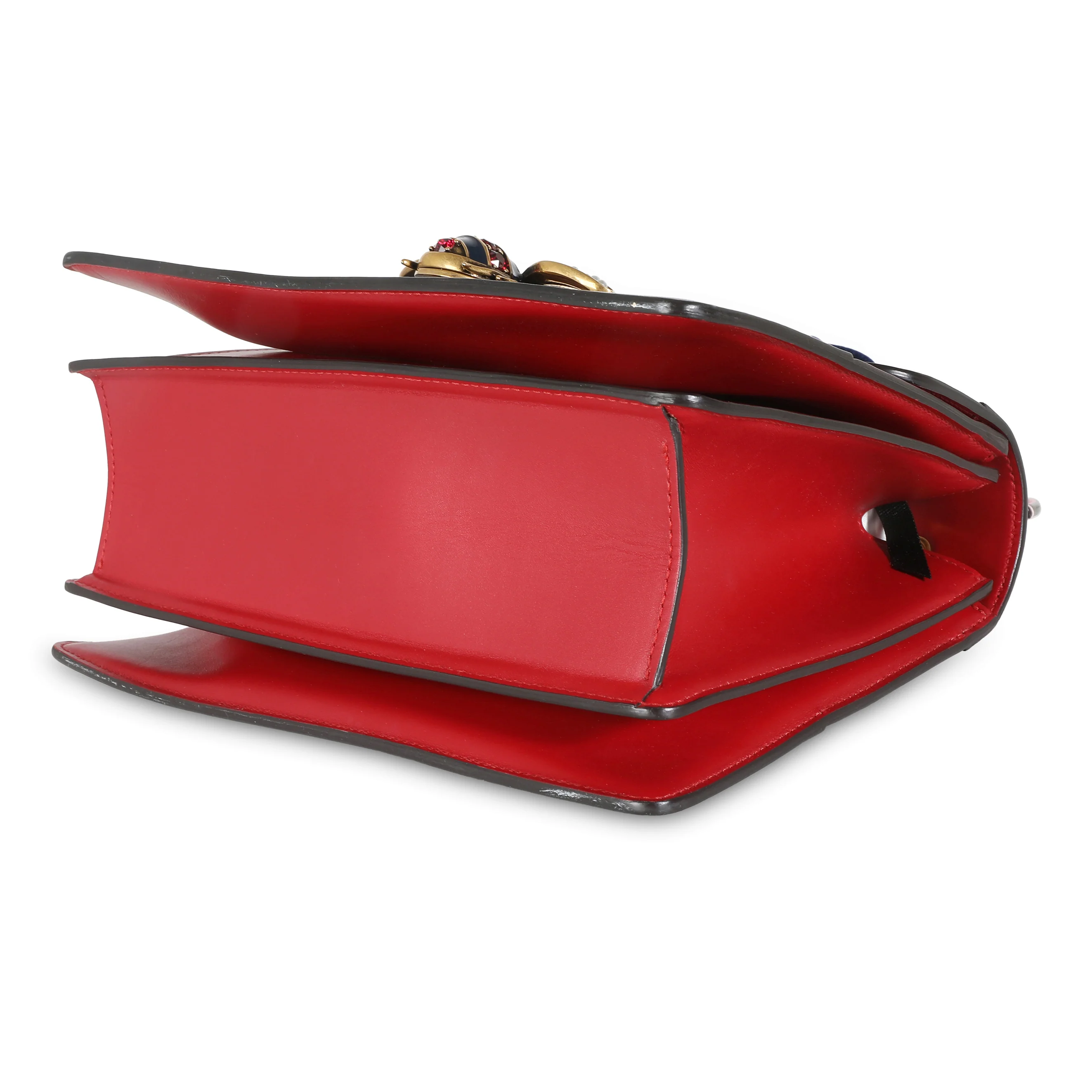 Tri Color Calfskin Sylvie Web Small Queen Margaret Top Handle Bag - Image 7