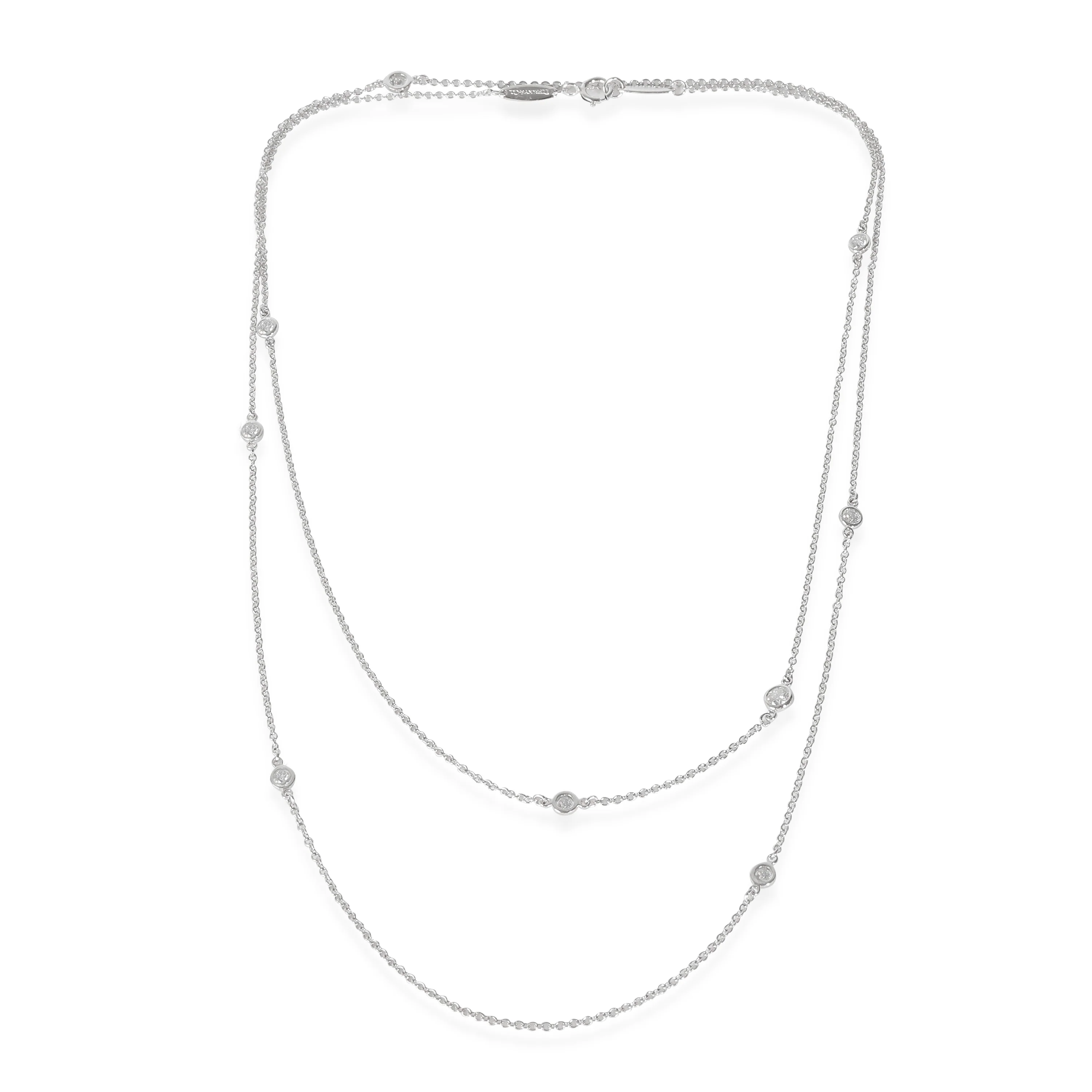 Elsa Peretti Diamonds By The Yard Sprinkle Necklace 0.51 CTW - Image 2