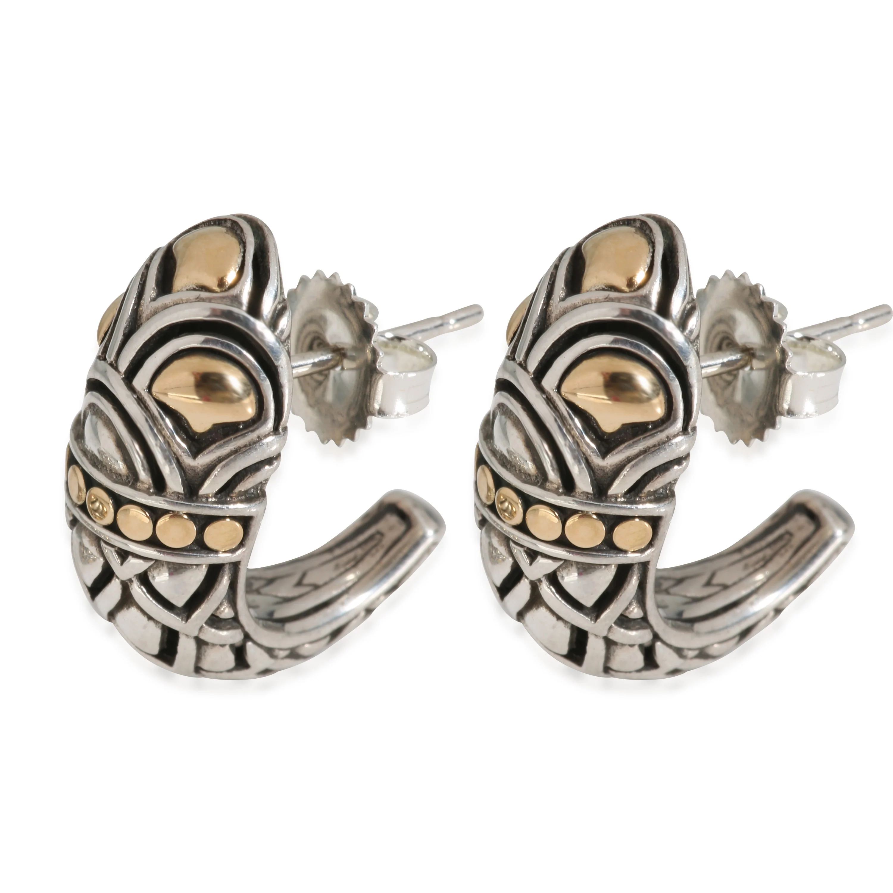 Naga Shrimp Earring 18K Yellow Gold & Sterling Silver - Image 2