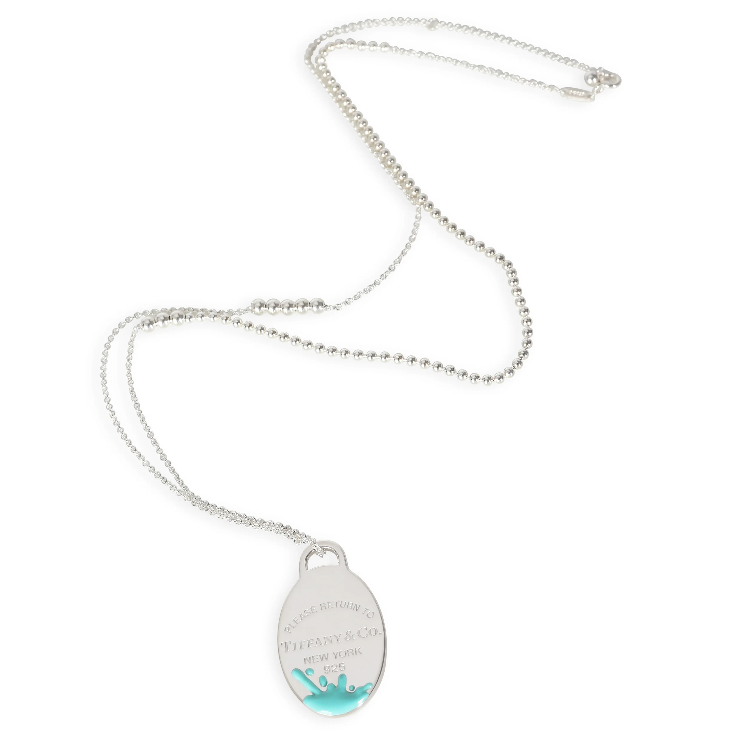 Return To Tiffany Splash Pendant With 30 Inch Chain in Sterling Silver - Image 2