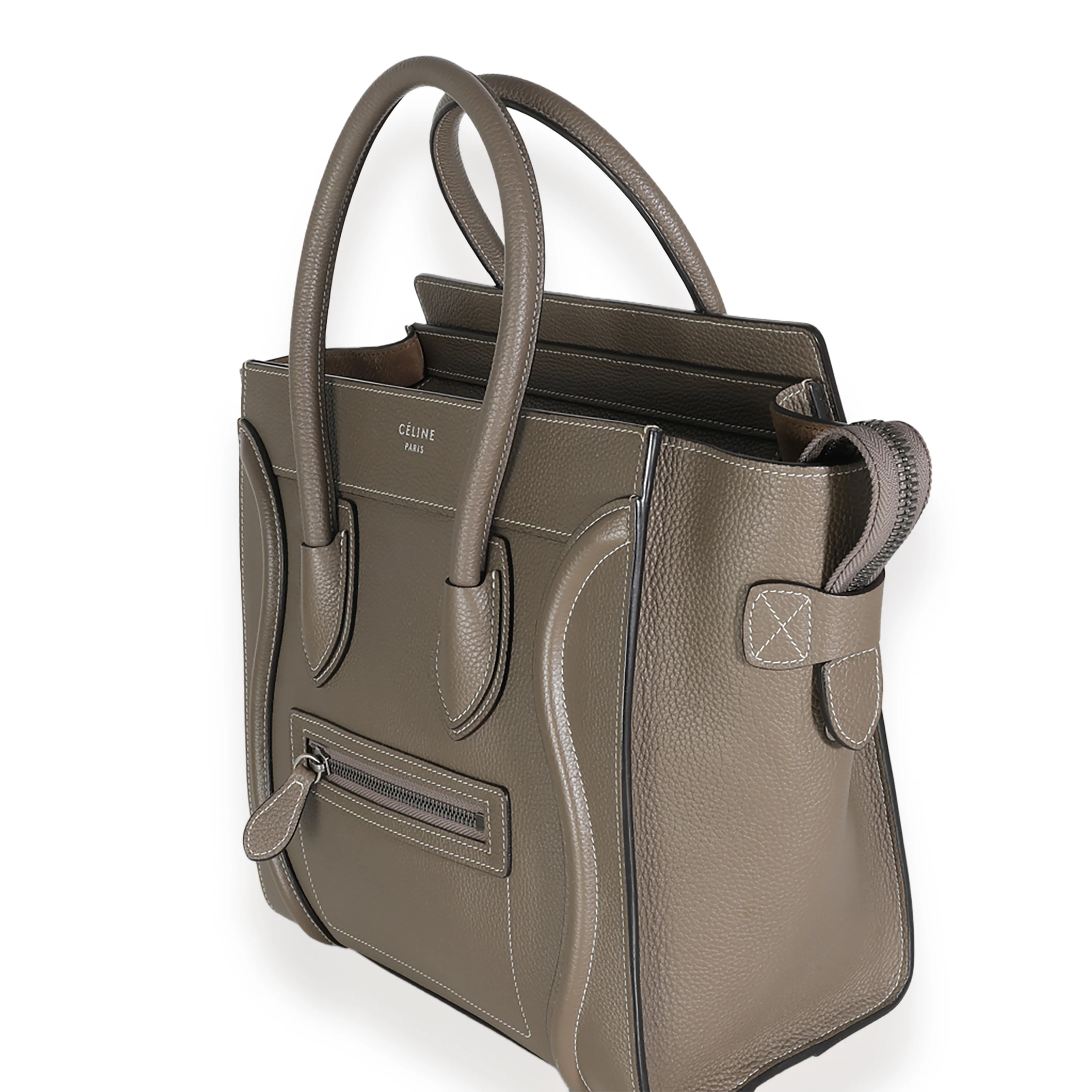 Souris Drummed Calfskin Micro Luggage Tote - Image 2