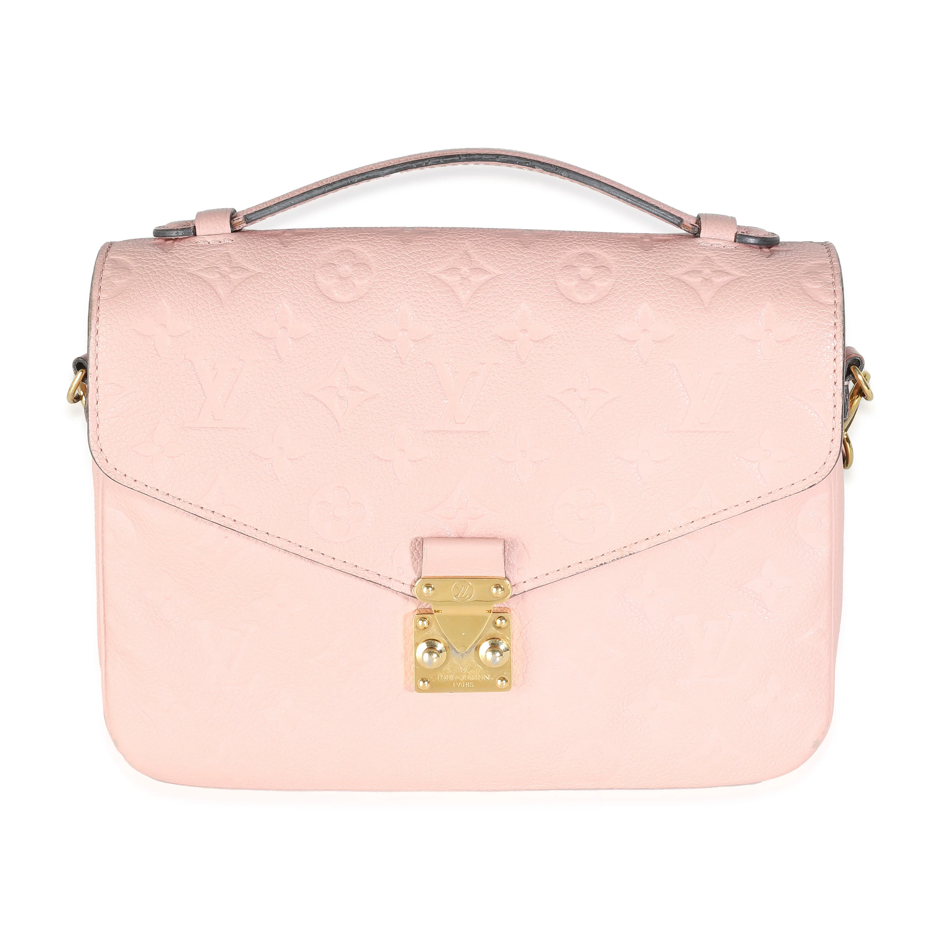 Rose Poudre Monogram Empreinte Pochette Metis