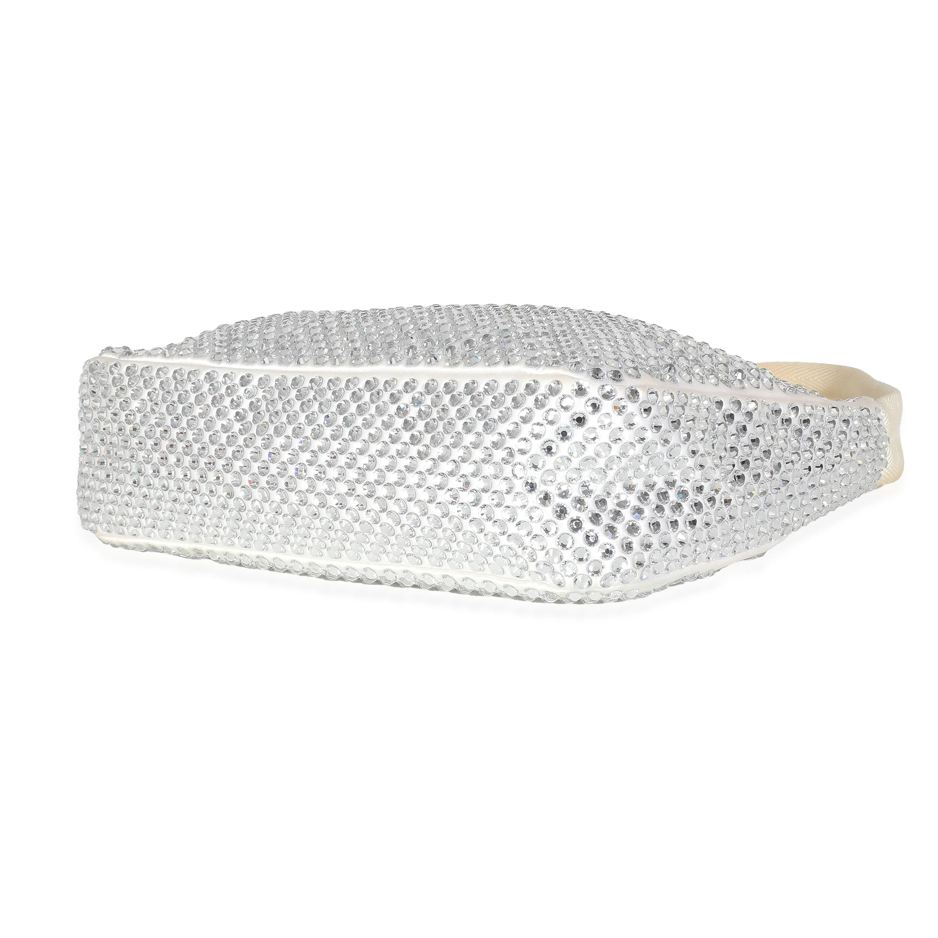 White Satin Crystals Re-Edition 2000 Mini Bag - Image 7