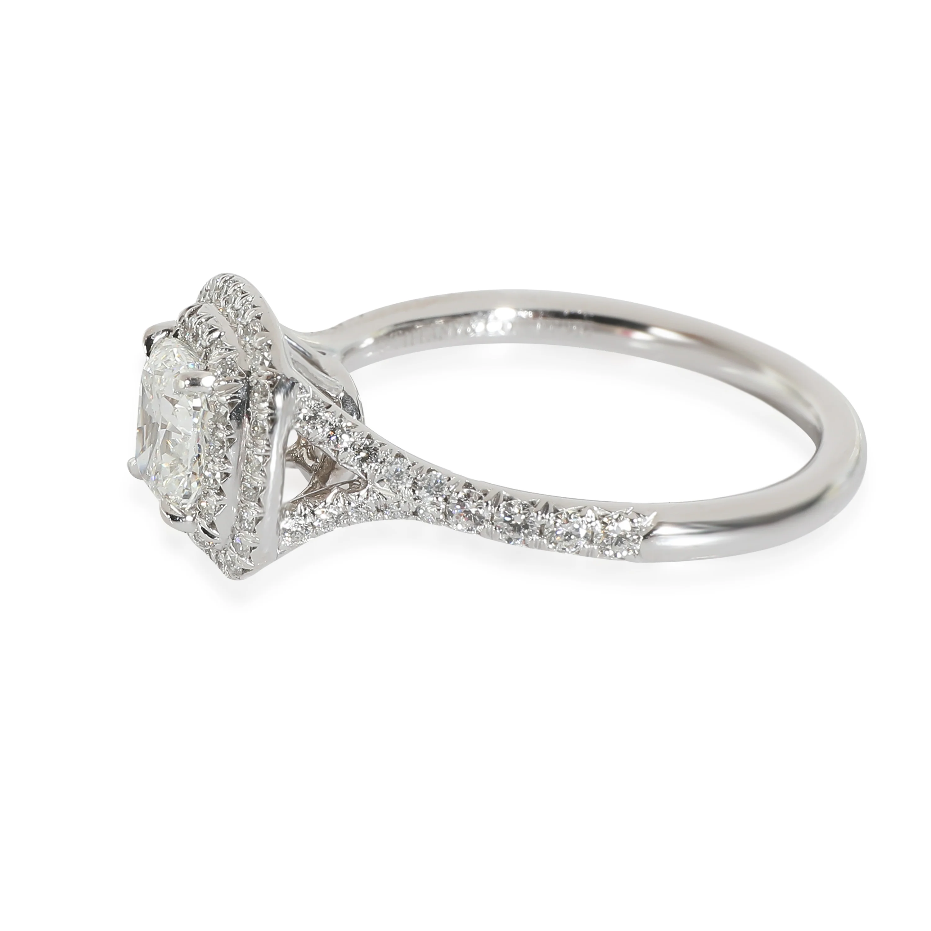Soleste Diamond Engagement Ring in  Platinum F VVS2 1.03 CTW - Image 2