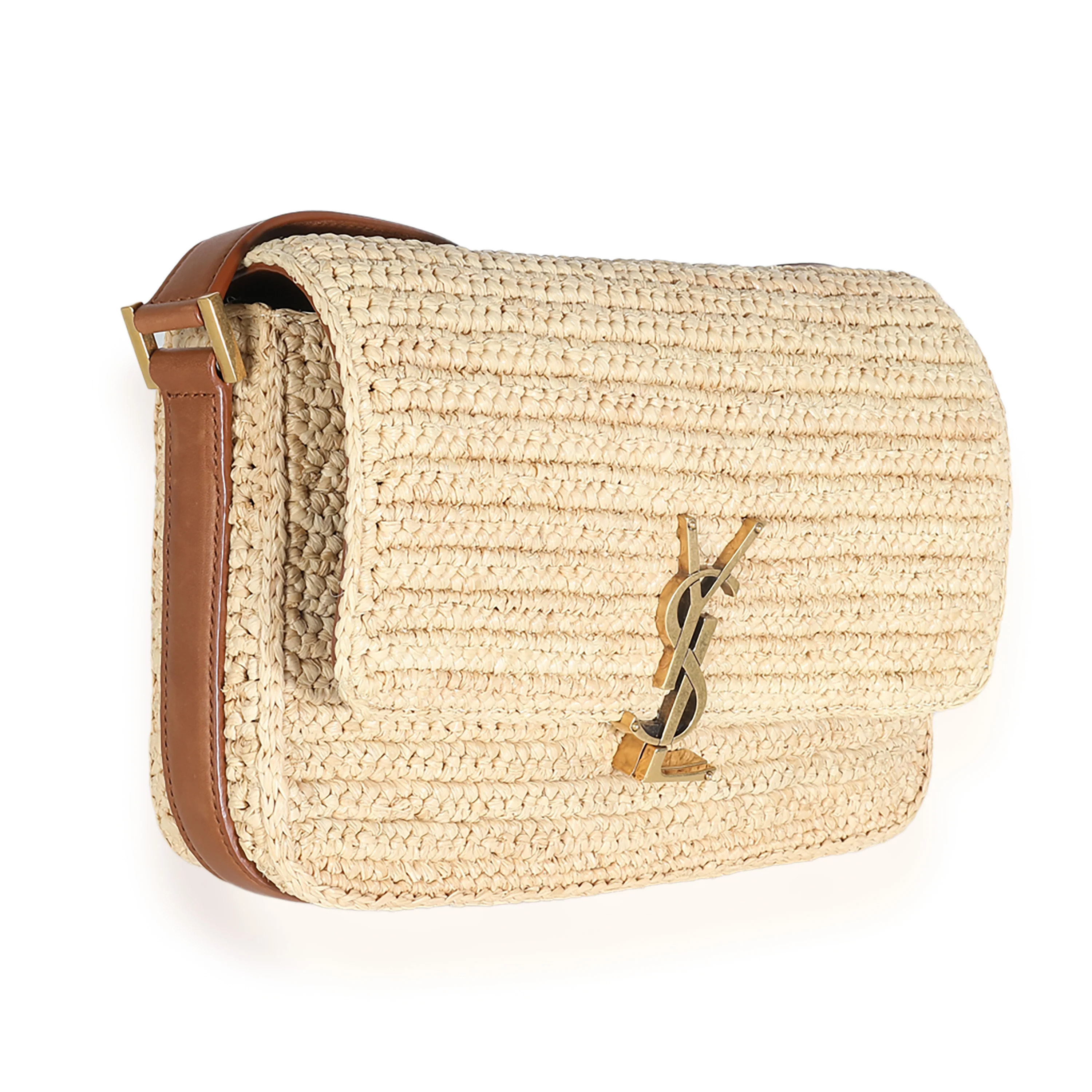 Beige Raffia Small Solferino - Image 3