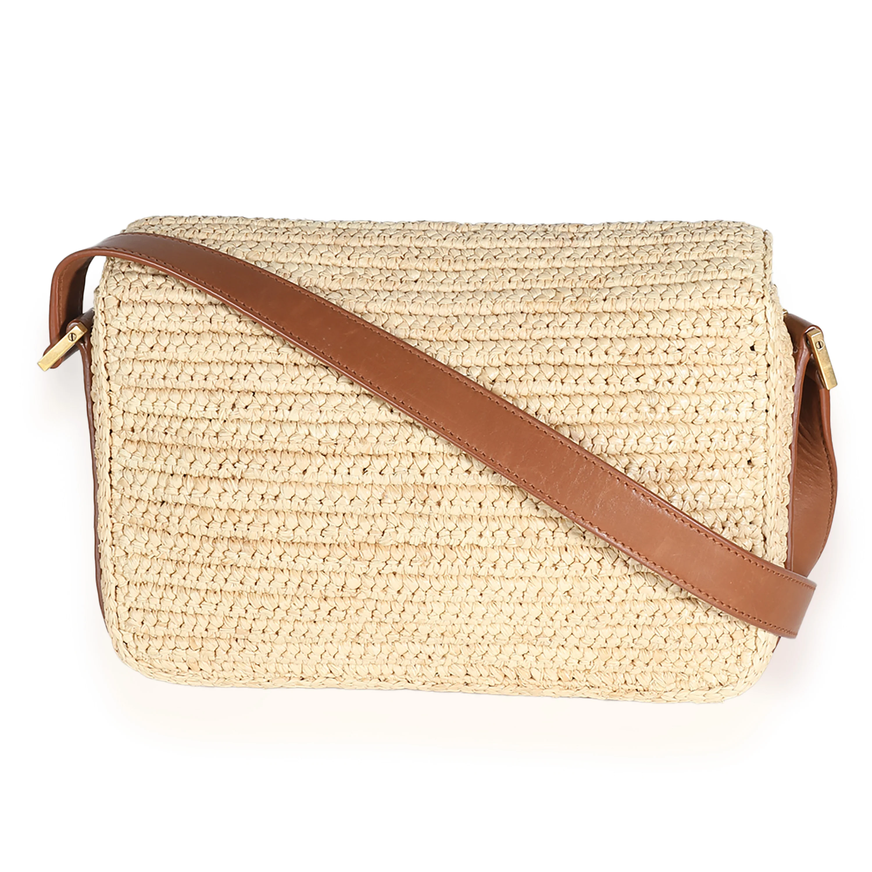 Beige Raffia Small Solferino - Image 4