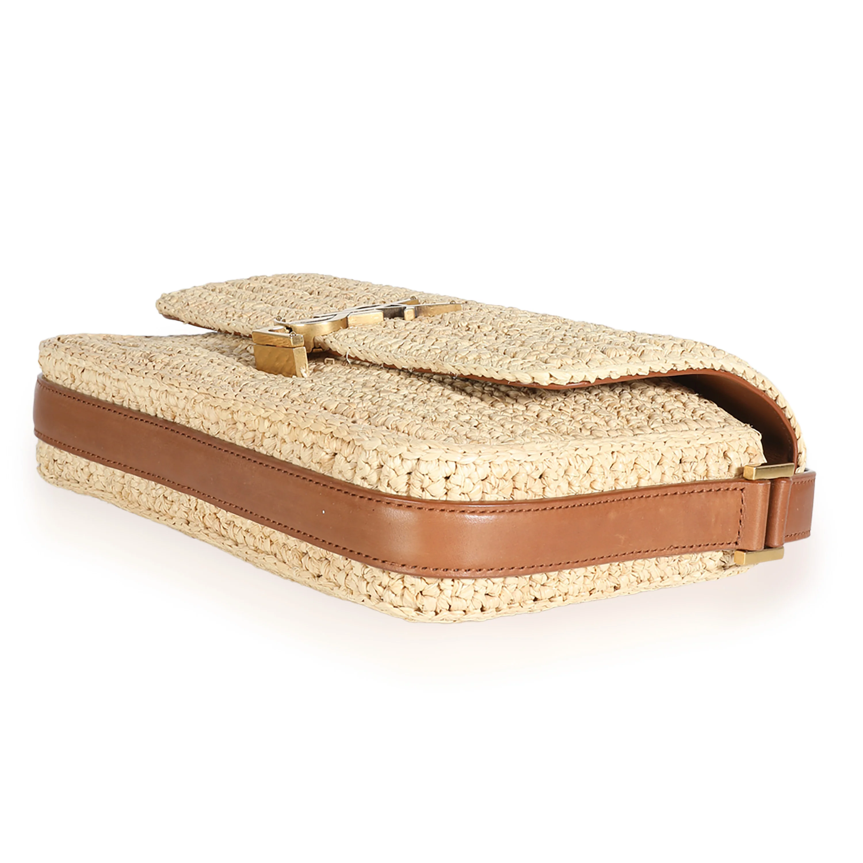 Beige Raffia Small Solferino - Image 7