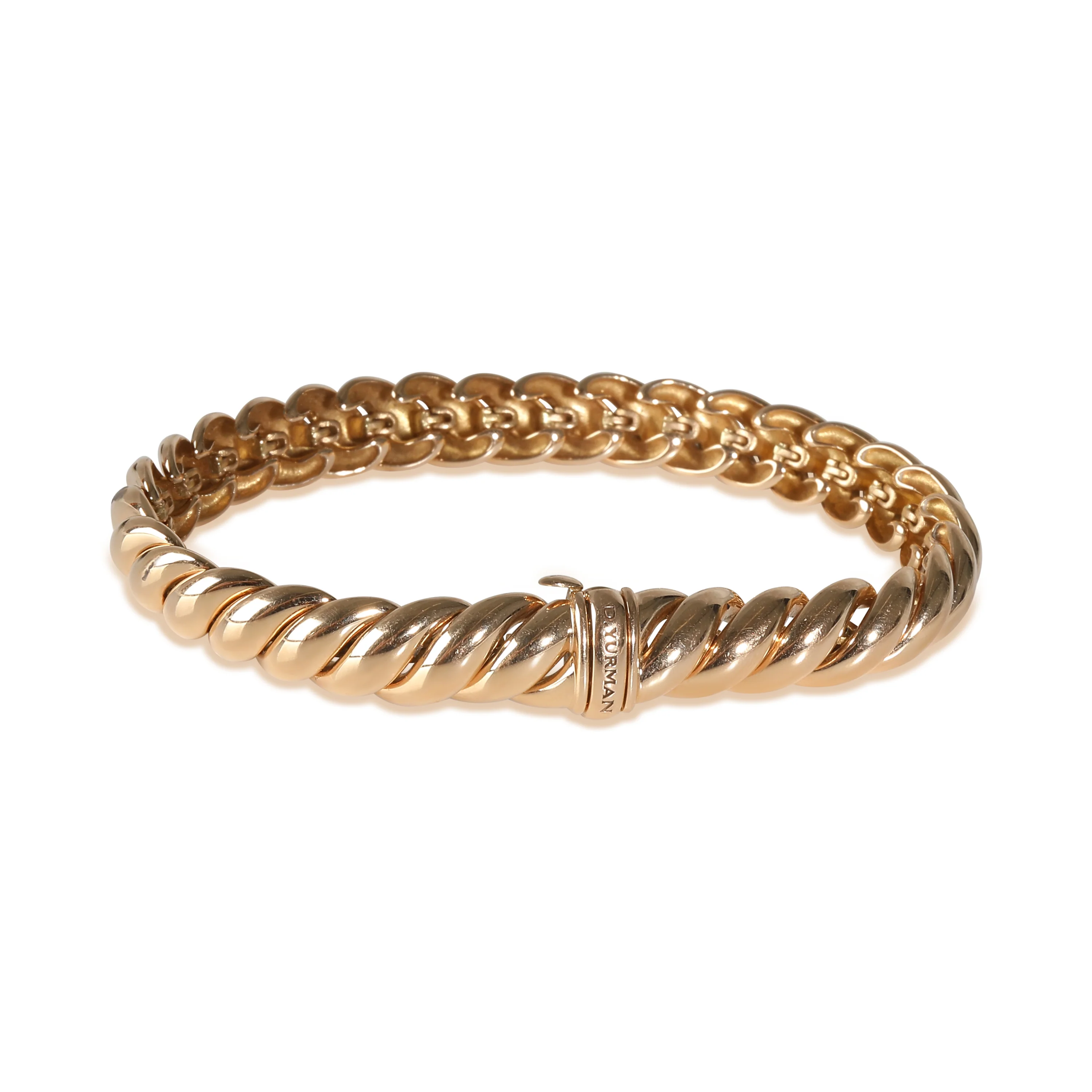 Sculpted Cable Bracelet in 18k Rose Gold - Image 3