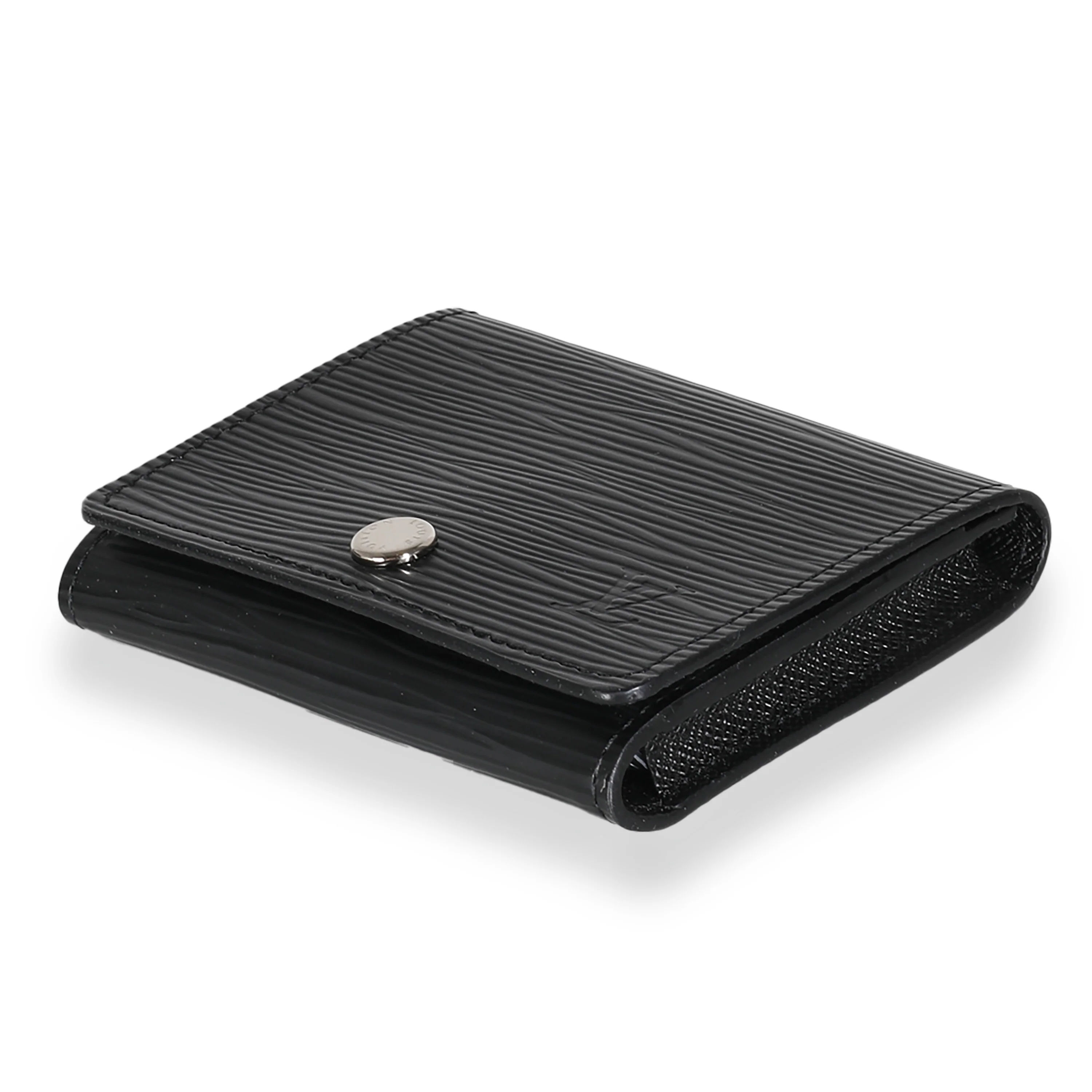Black Epi Business Card Holder - Image 7